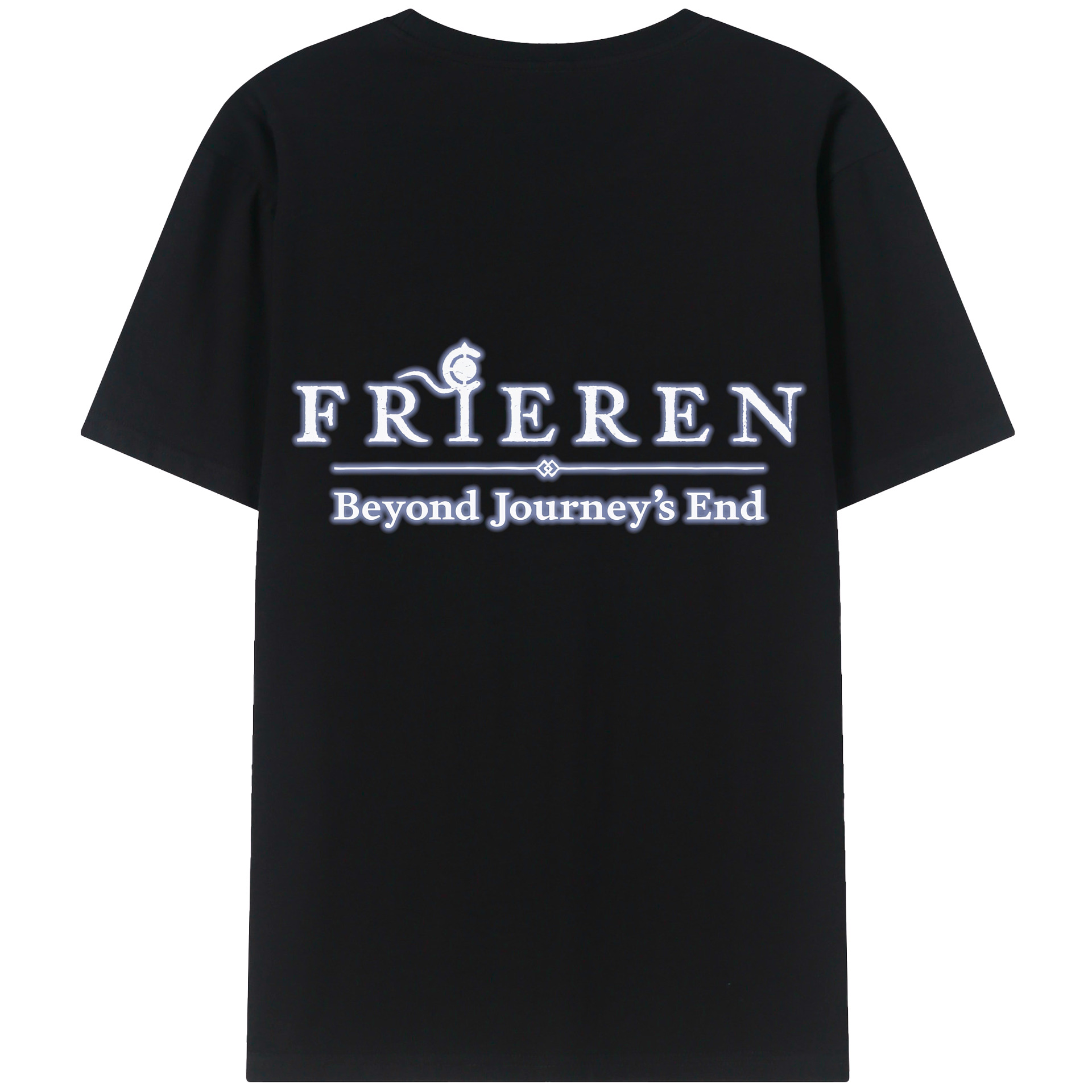 （画像用） 葬送のフリーレン Frieren 綿100％ メンズ半袖Tシャツ（バックプリント） 通気性