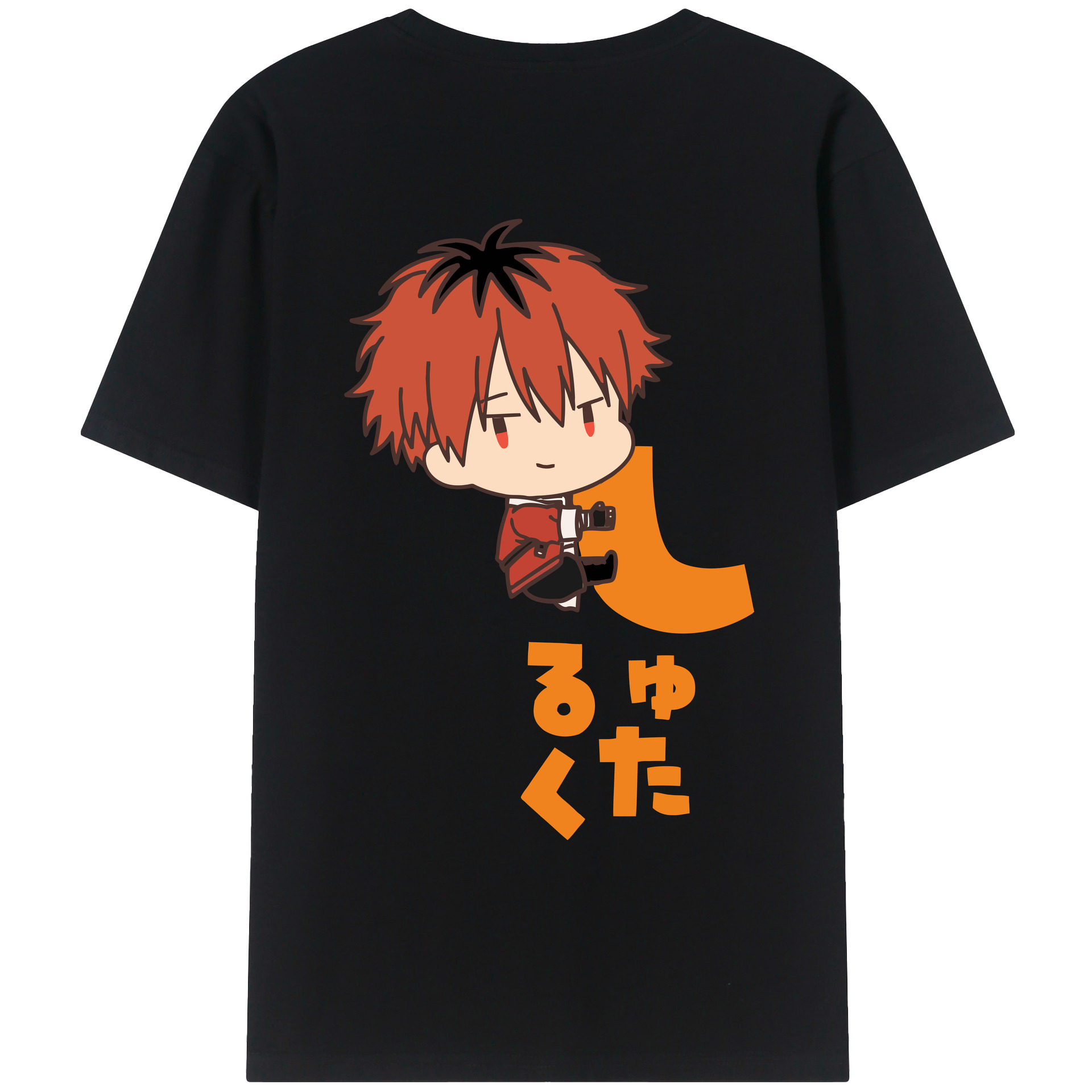 （画像用） 葬送のフリーレン Frieren 綿100％ メンズ半袖Tシャツ（バックプリント） 通気性