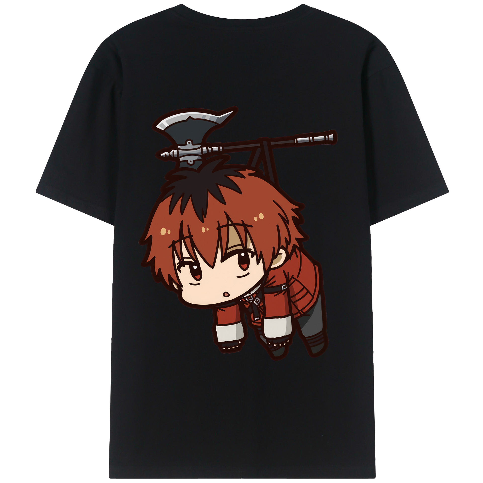 （画像用） 葬送のフリーレン Frieren 綿100％ メンズ半袖Tシャツ（バックプリント） 通気性