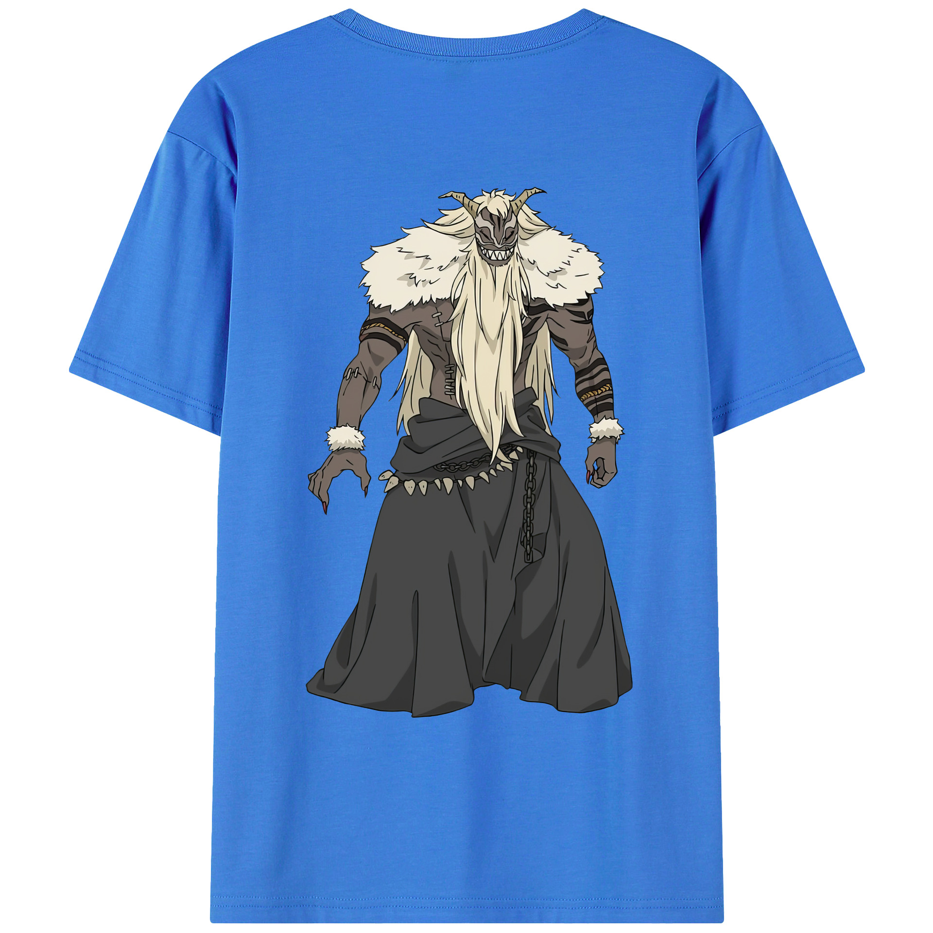 （画像用） 葬送のフリーレン Frieren 綿100％ メンズ半袖Tシャツ（バックプリント） 通気性