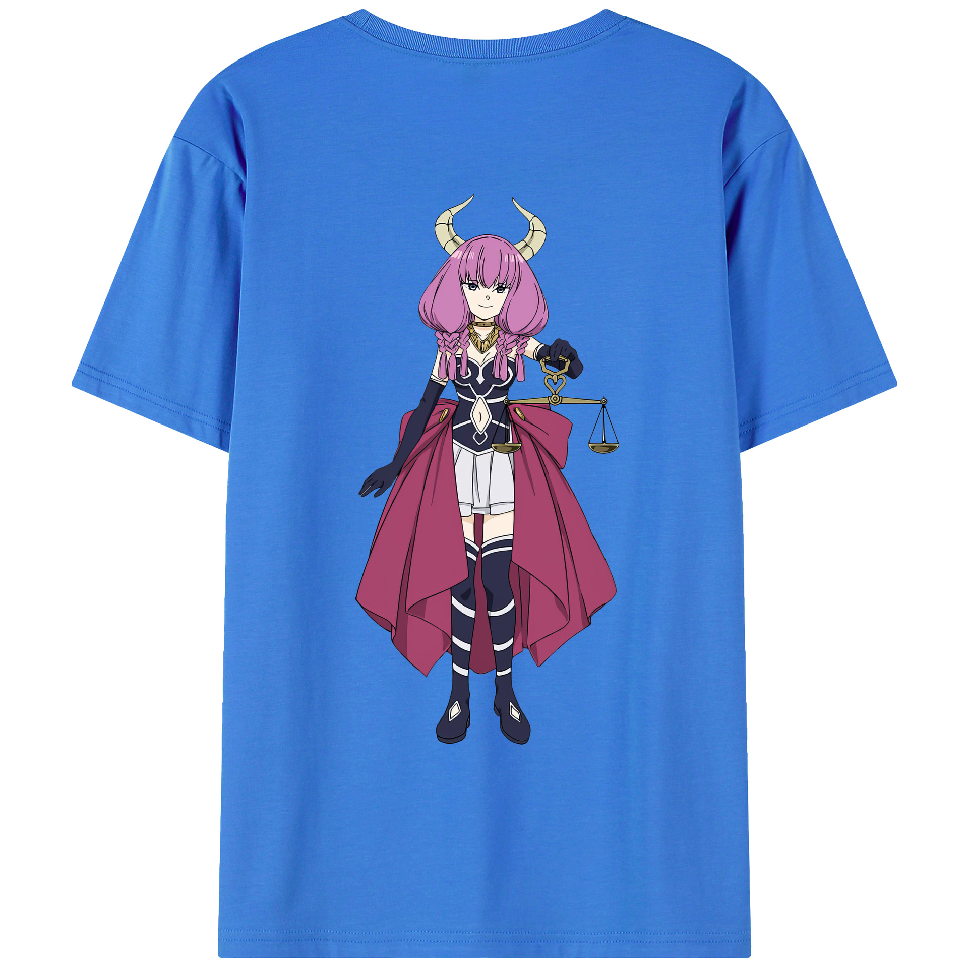 （画像用） 葬送のフリーレン Frieren 綿100％ メンズ半袖Tシャツ（バックプリント） 通気性
