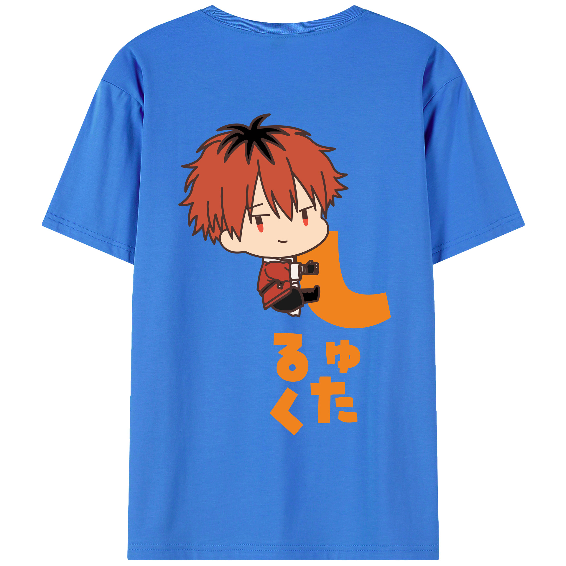 （画像用） 葬送のフリーレン Frieren 綿100％ メンズ半袖Tシャツ（バックプリント） 通気性