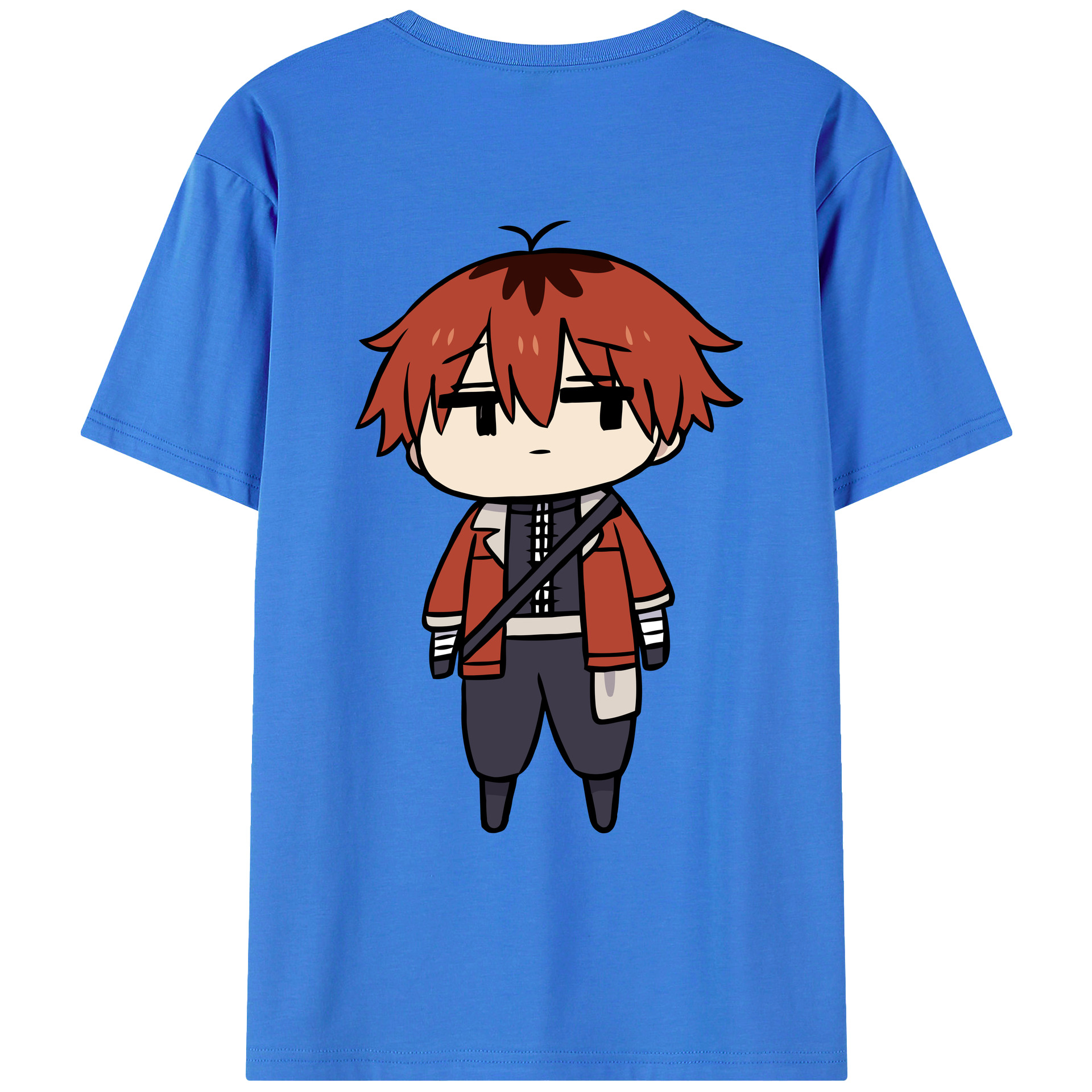 （画像用） 葬送のフリーレン Frieren 綿100％ メンズ半袖Tシャツ（バックプリント） 通気性