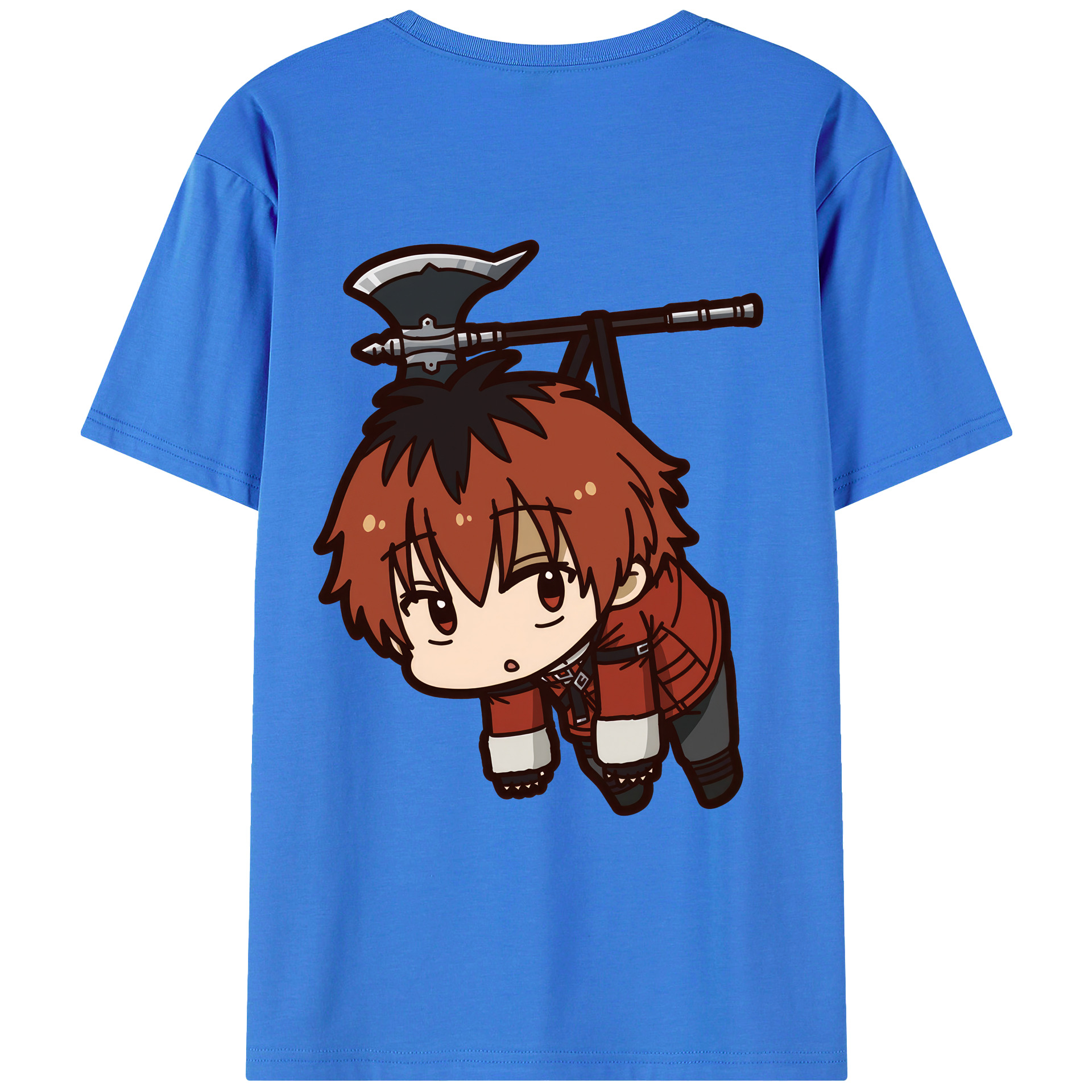 （画像用） 葬送のフリーレン Frieren 綿100％ メンズ半袖Tシャツ（バックプリント） 通気性