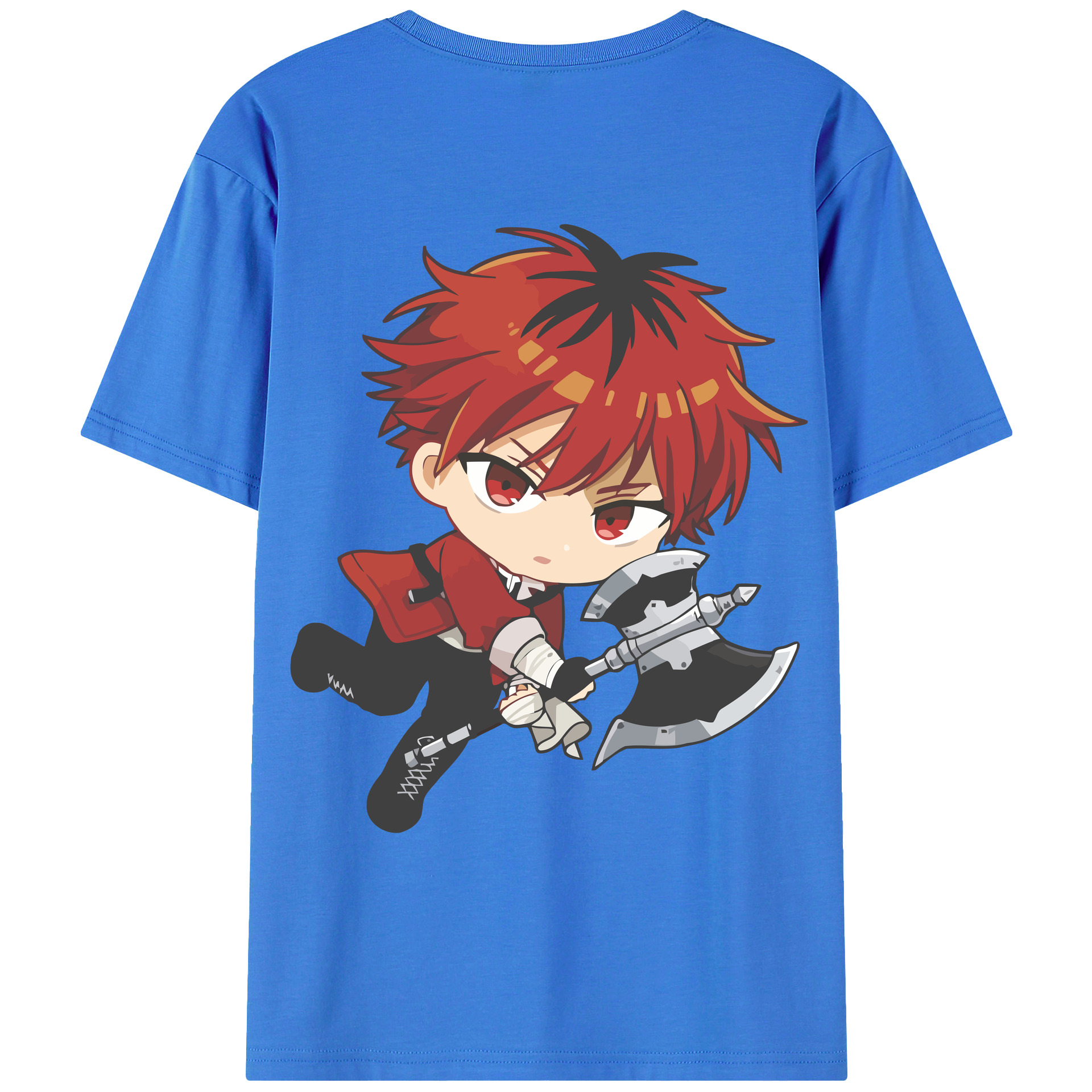 （画像用） 葬送のフリーレン Frieren 綿100％ メンズ半袖Tシャツ（バックプリント） 通気性