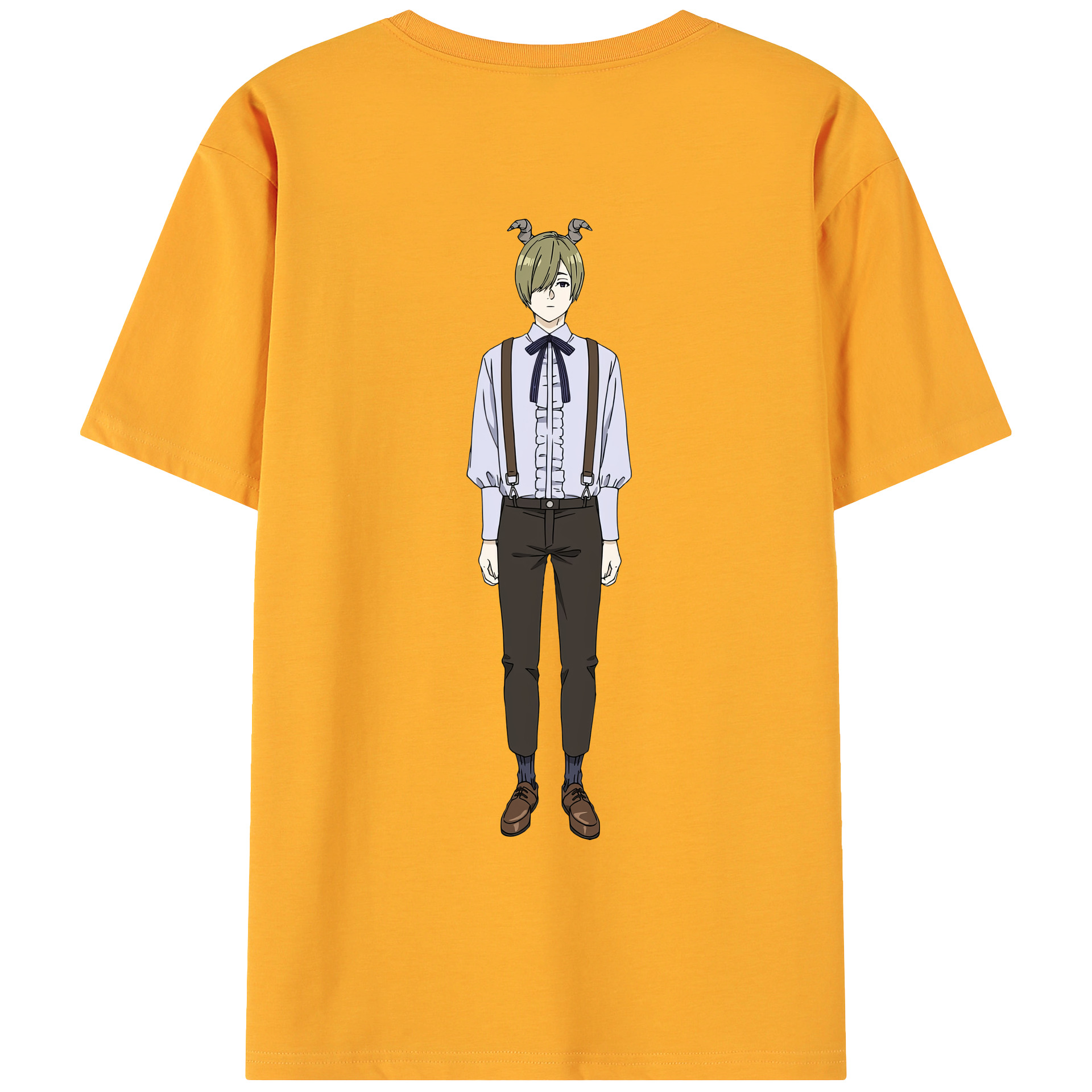 （画像用） 葬送のフリーレン Frieren 綿100％ メンズ半袖Tシャツ（バックプリント） 通気性