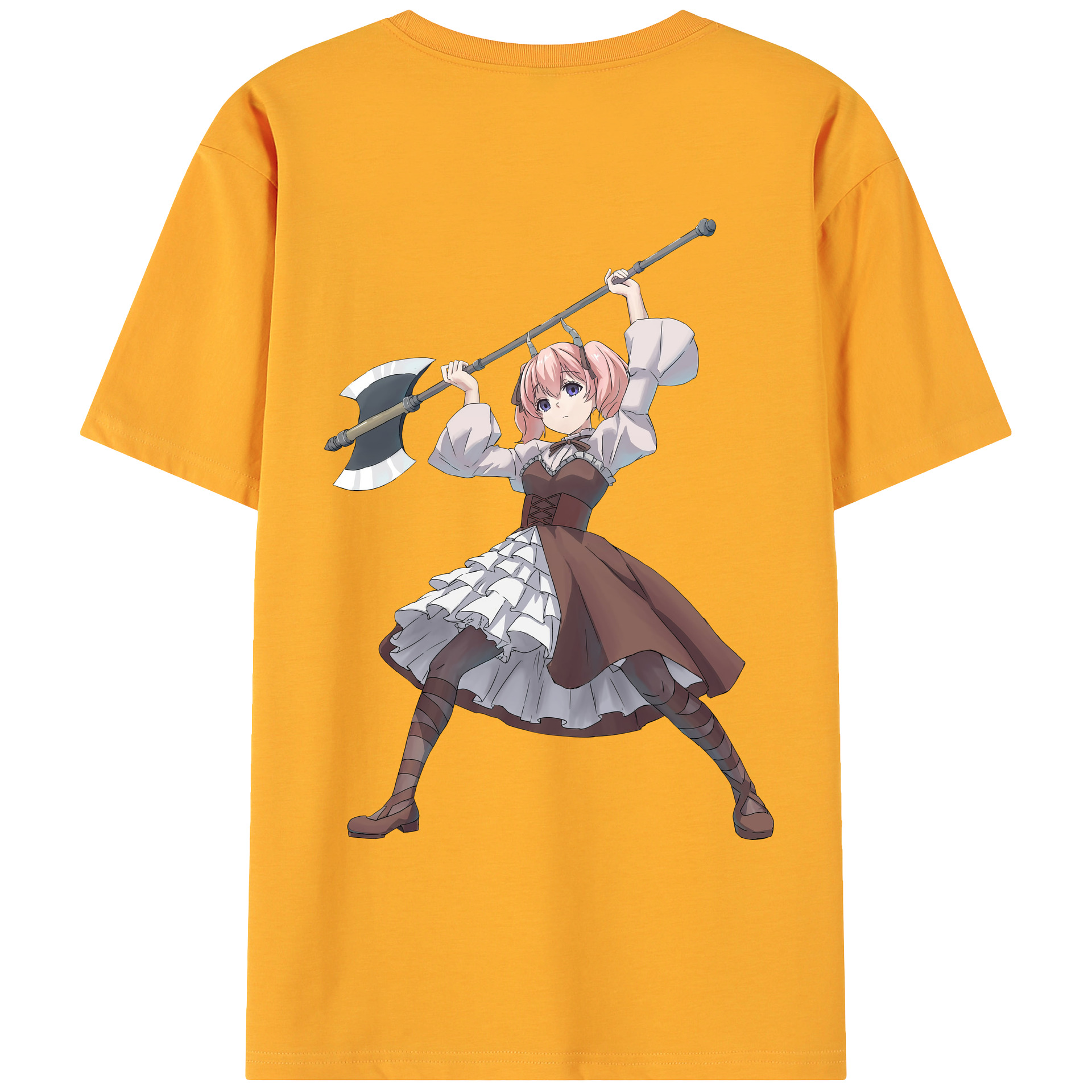 （画像用） 葬送のフリーレン Frieren 綿100％ メンズ半袖Tシャツ（バックプリント） 通気性
