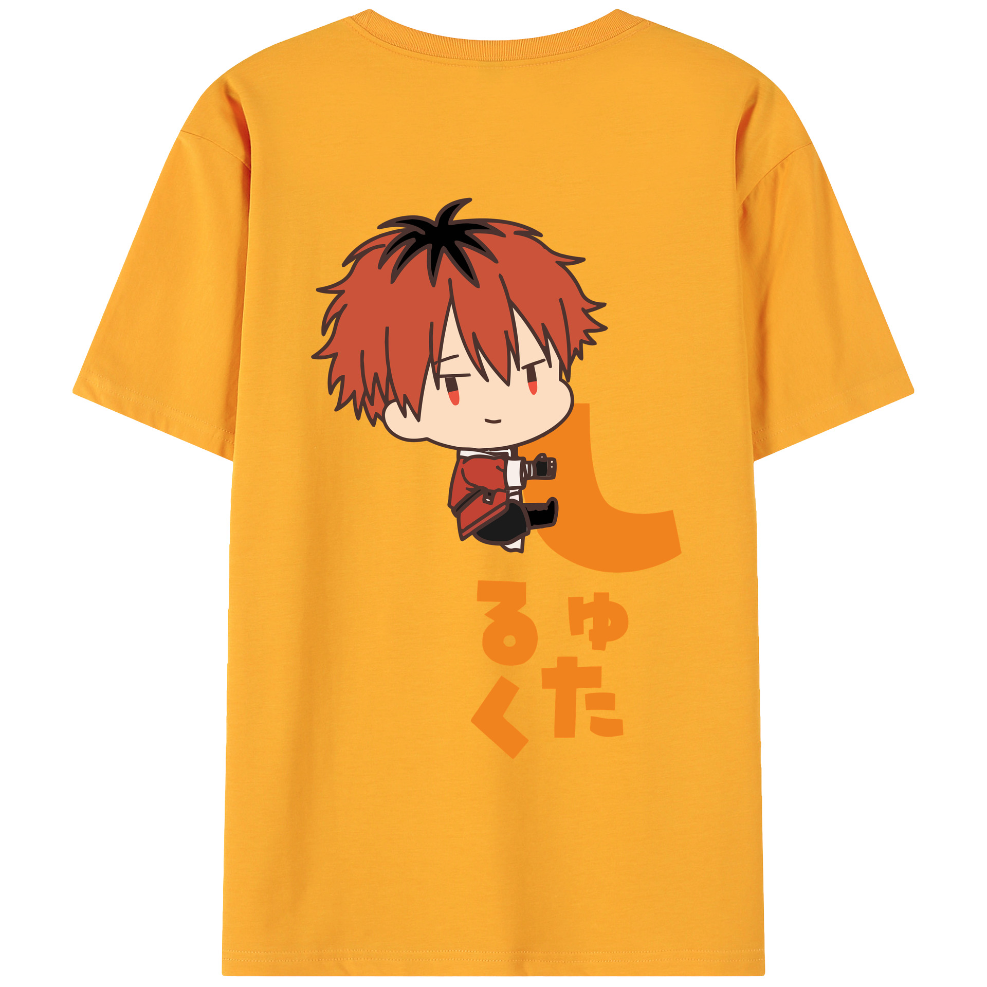 （画像用） 葬送のフリーレン Frieren 綿100％ メンズ半袖Tシャツ（バックプリント） 通気性