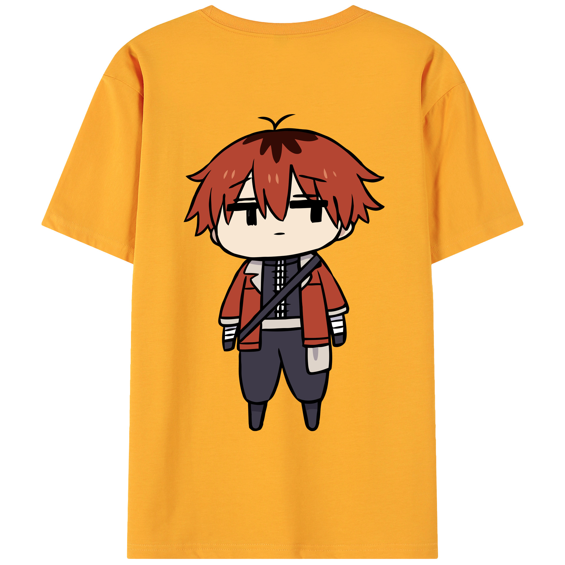 （画像用） 葬送のフリーレン Frieren 綿100％ メンズ半袖Tシャツ（バックプリント） 通気性