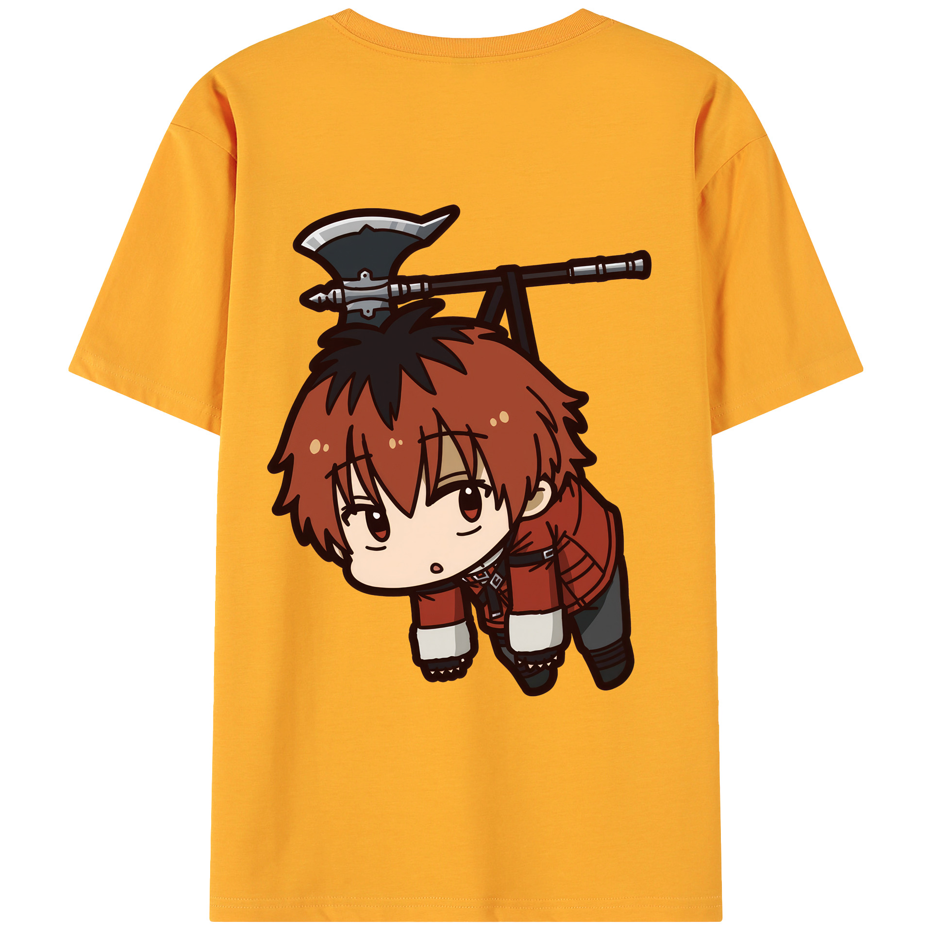 （画像用） 葬送のフリーレン Frieren 綿100％ メンズ半袖Tシャツ（バックプリント） 通気性