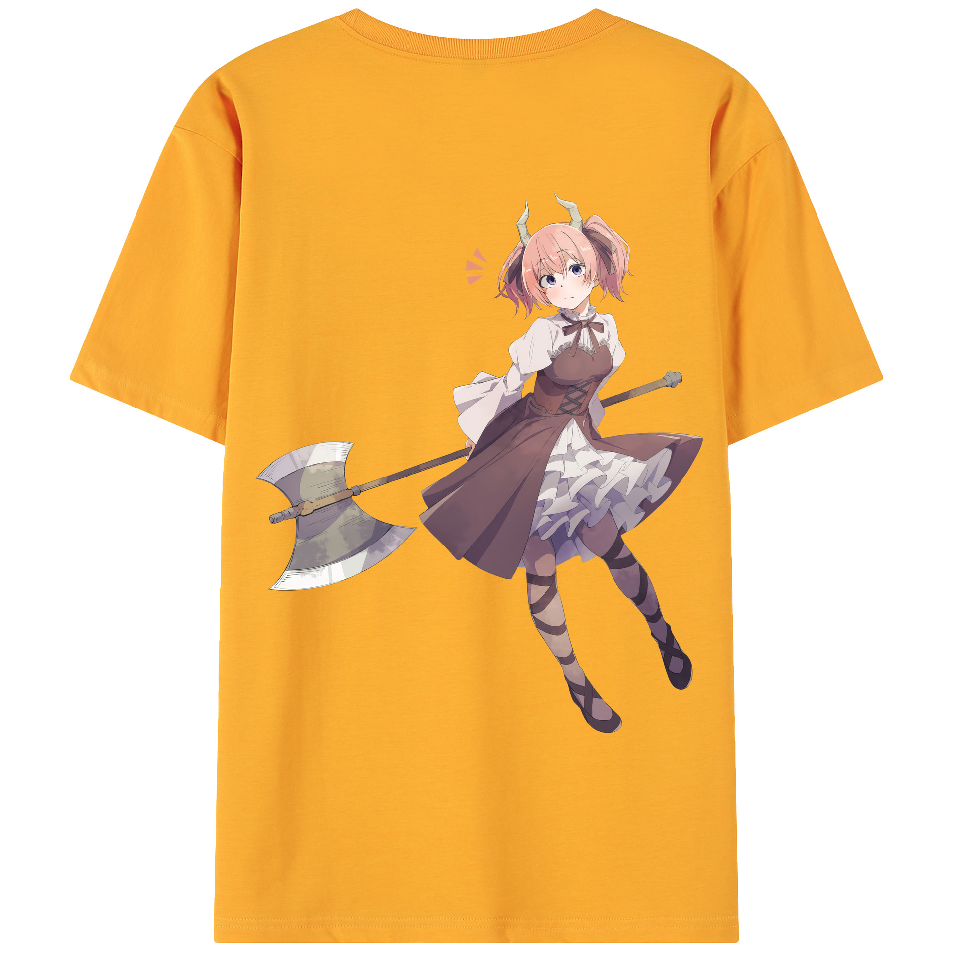 （画像用） 葬送のフリーレン Frieren 綿100％ メンズ半袖Tシャツ（バックプリント） 通気性