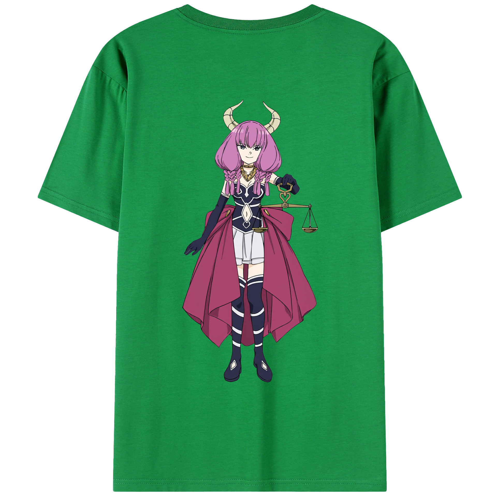 （画像用） 葬送のフリーレン Frieren 綿100％ メンズ半袖Tシャツ（バックプリント） 通気性