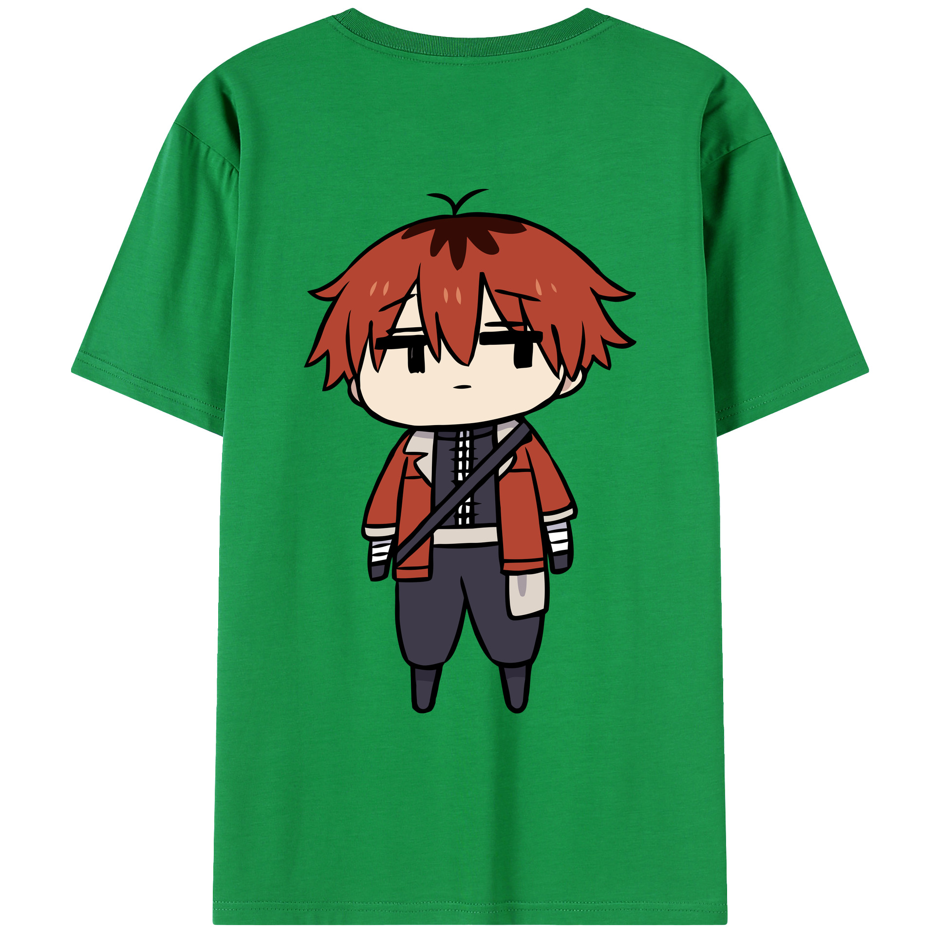（画像用） 葬送のフリーレン Frieren 綿100％ メンズ半袖Tシャツ（バックプリント） 通気性