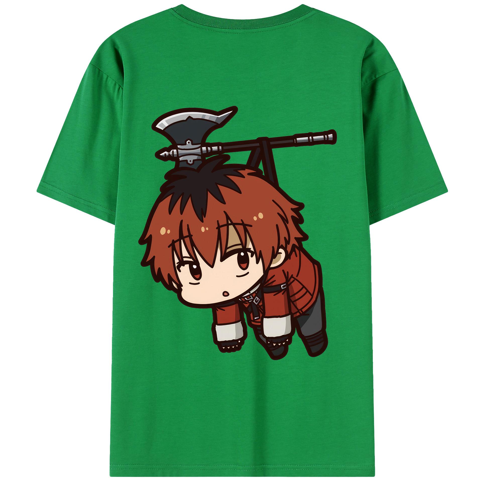 （画像用） 葬送のフリーレン Frieren 綿100％ メンズ半袖Tシャツ（バックプリント） 通気性