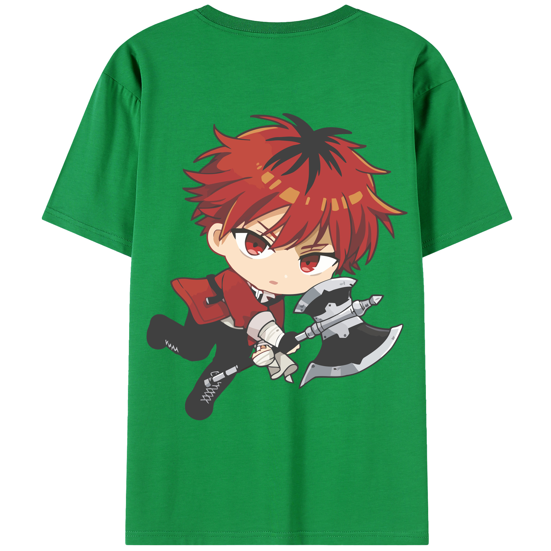 （画像用） 葬送のフリーレン Frieren 綿100％ メンズ半袖Tシャツ（バックプリント） 通気性