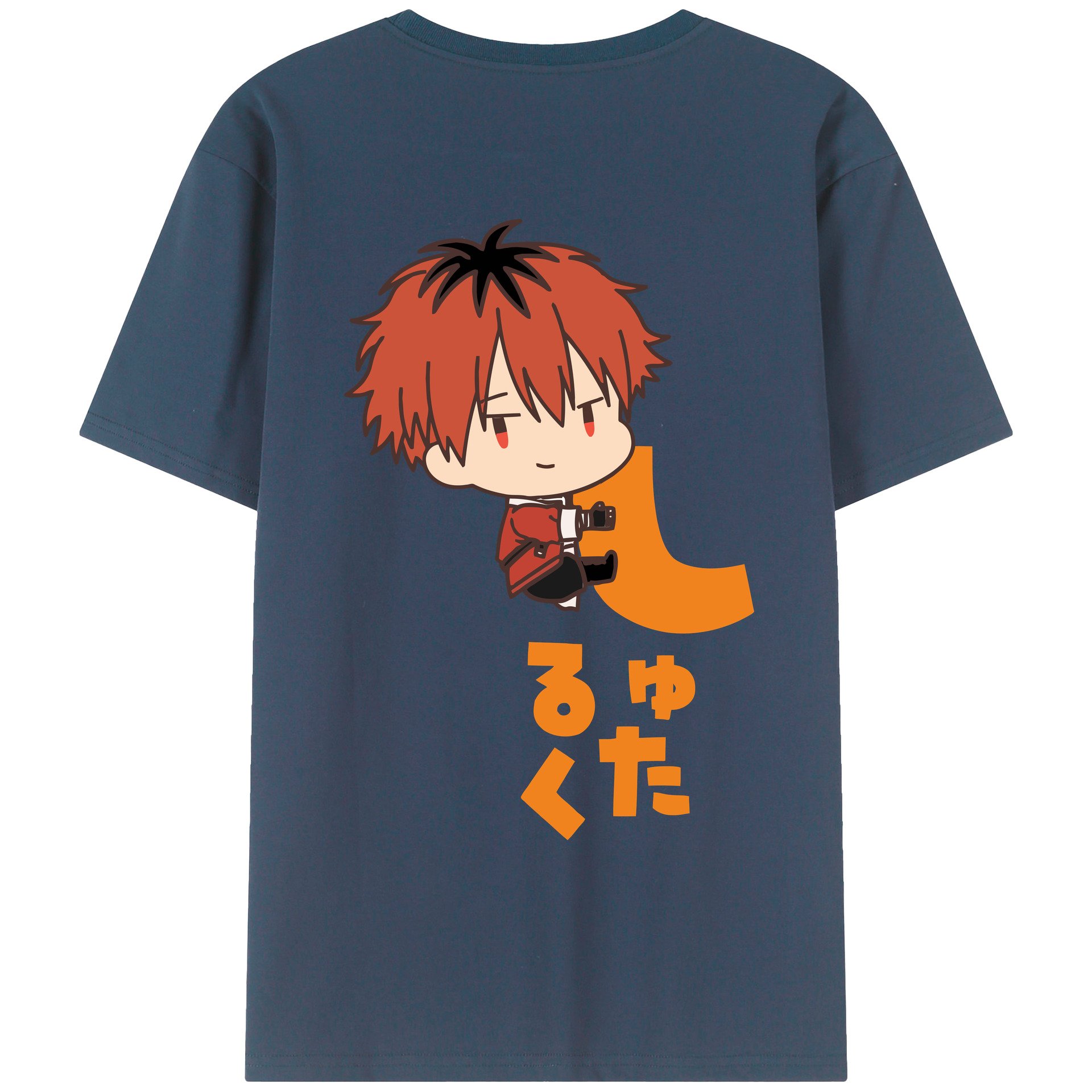 （画像用） 葬送のフリーレン Frieren 綿100％ メンズ半袖Tシャツ（バックプリント） 通気性