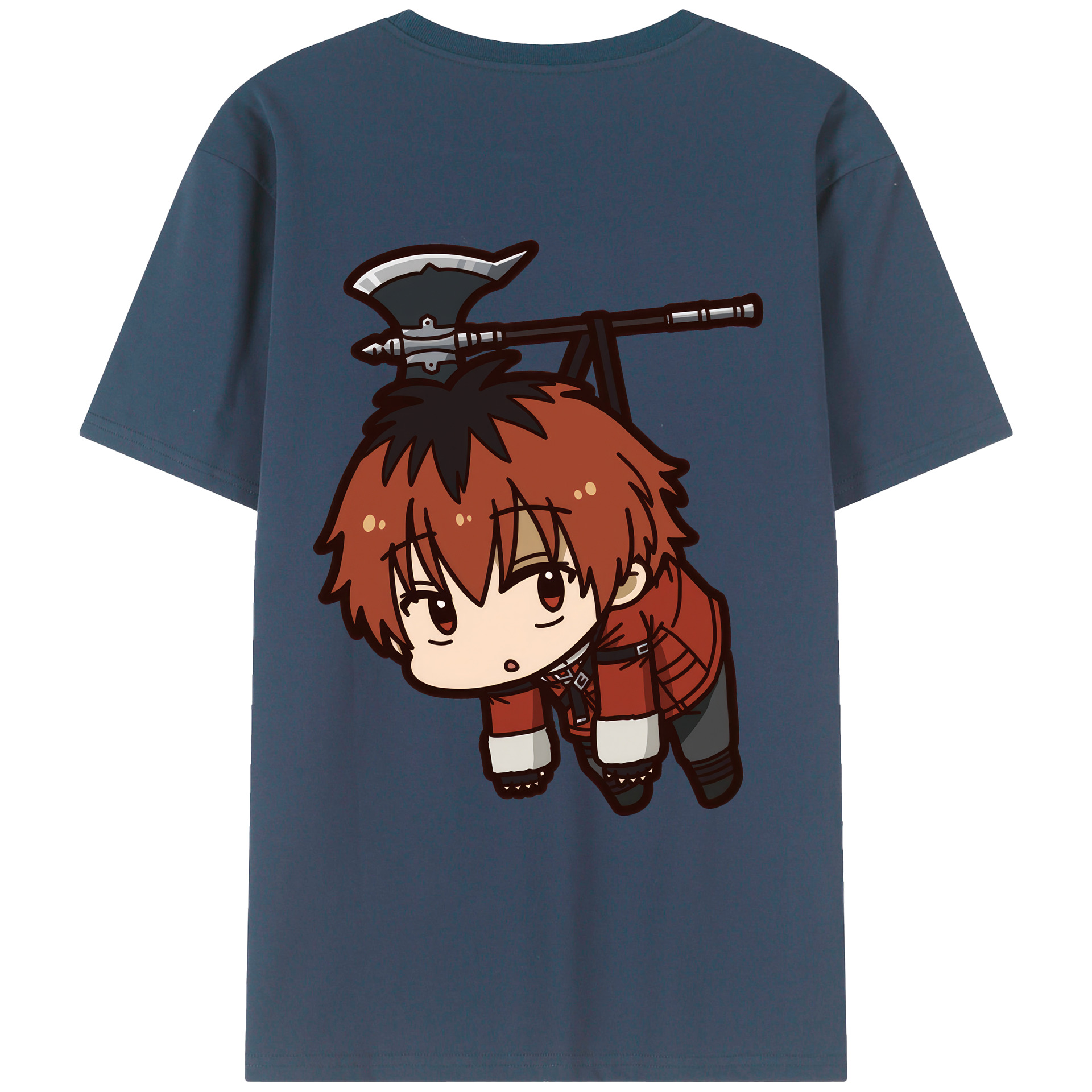 （画像用） 葬送のフリーレン Frieren 綿100％ メンズ半袖Tシャツ（バックプリント） 通気性