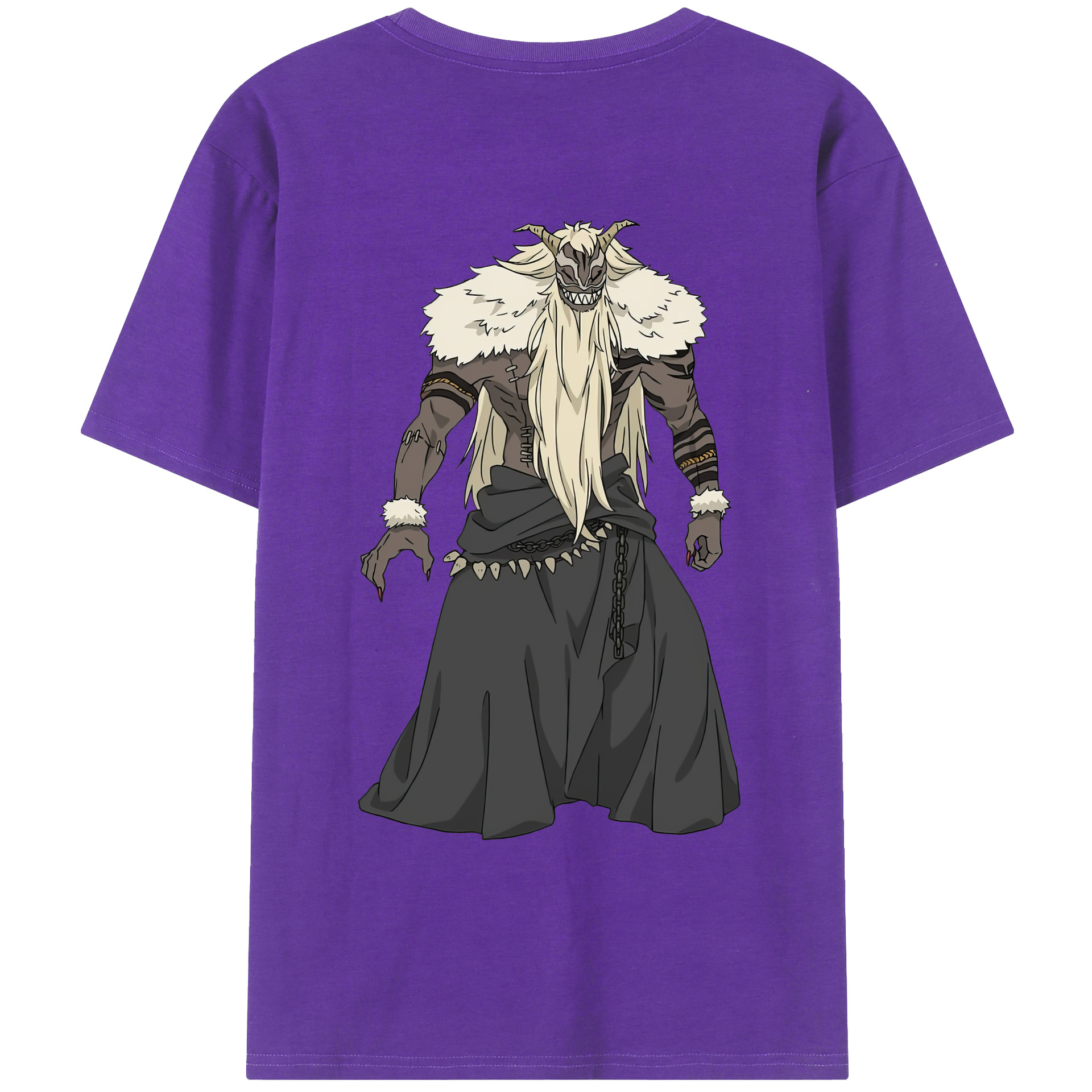 （画像用） 葬送のフリーレン Frieren 綿100％ メンズ半袖Tシャツ（バックプリント） 通気性