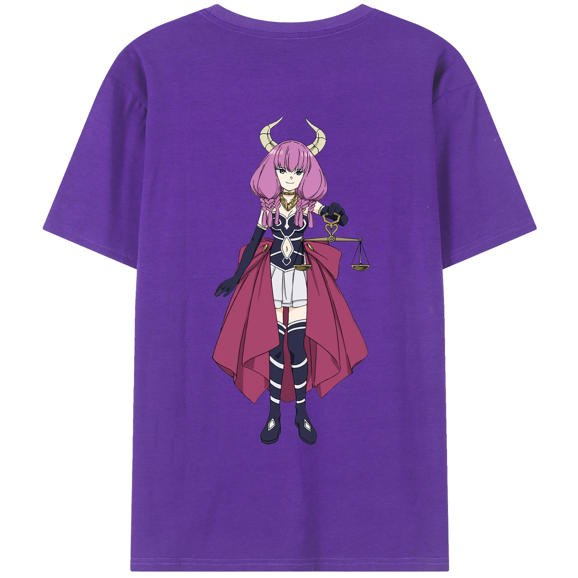 （画像用） 葬送のフリーレン Frieren 綿100％ メンズ半袖Tシャツ（バックプリント） 通気性