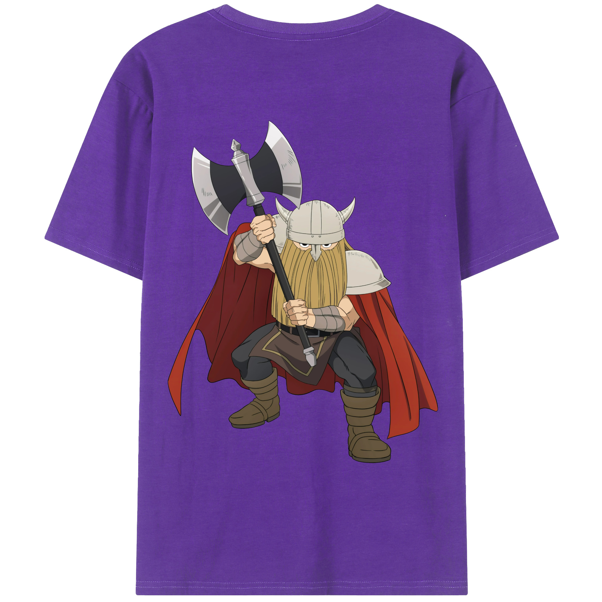（画像用） 葬送のフリーレン Frieren 綿100％ メンズ半袖Tシャツ（バックプリント） 通気性