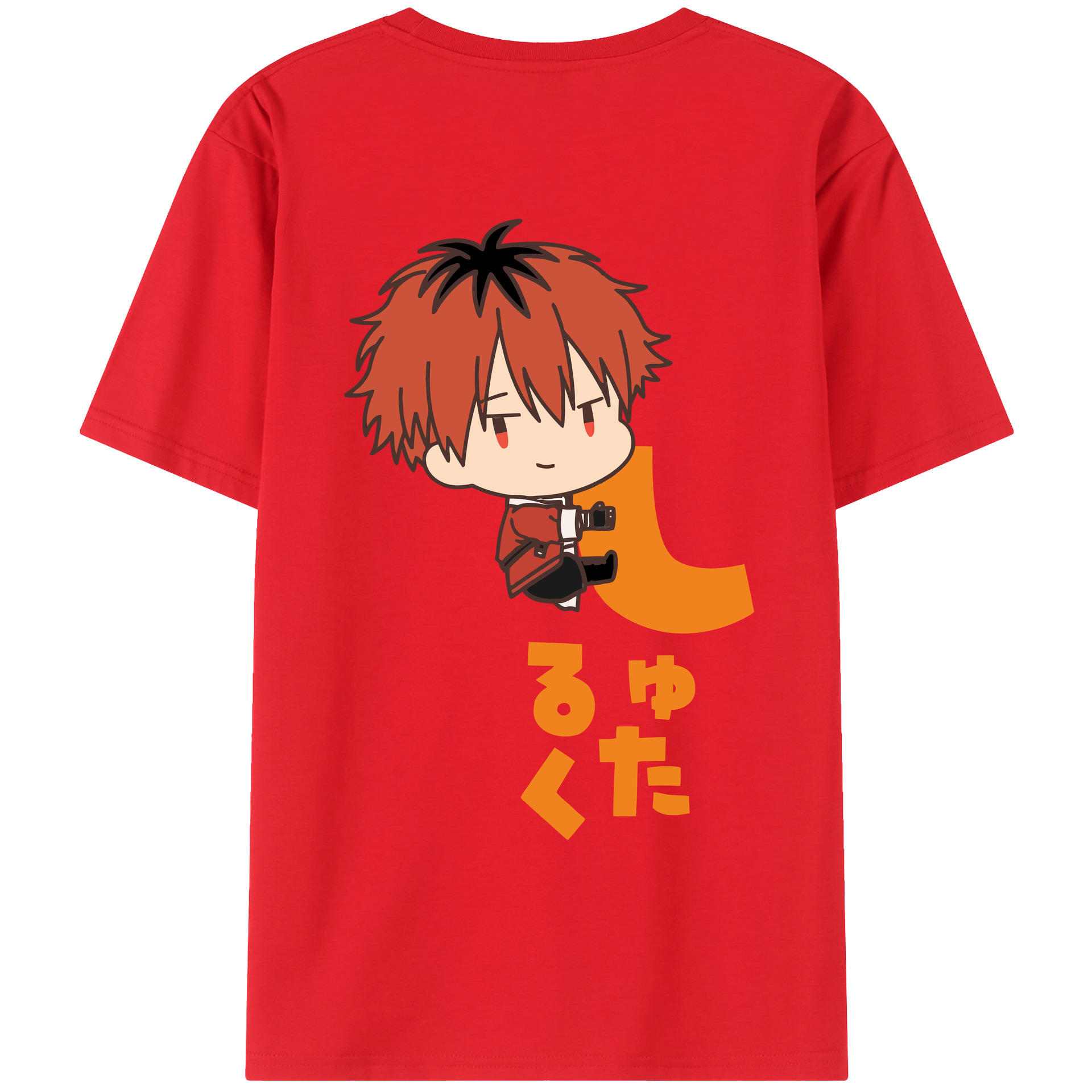 （画像用） 葬送のフリーレン Frieren 綿100％ メンズ半袖Tシャツ（バックプリント） 通気性