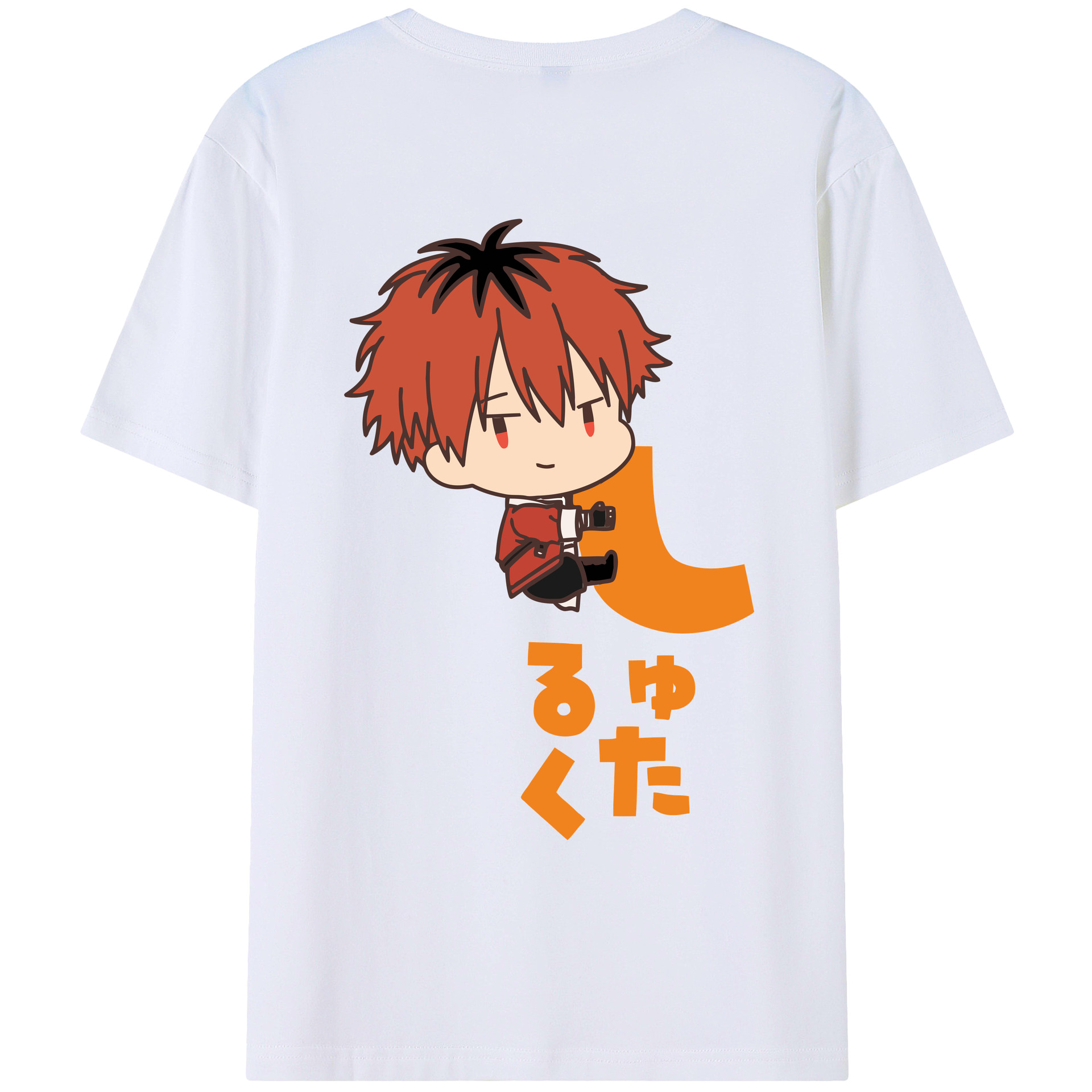 （画像用） 葬送のフリーレン Frieren 綿100％ メンズ半袖Tシャツ（バックプリント） 通気性
