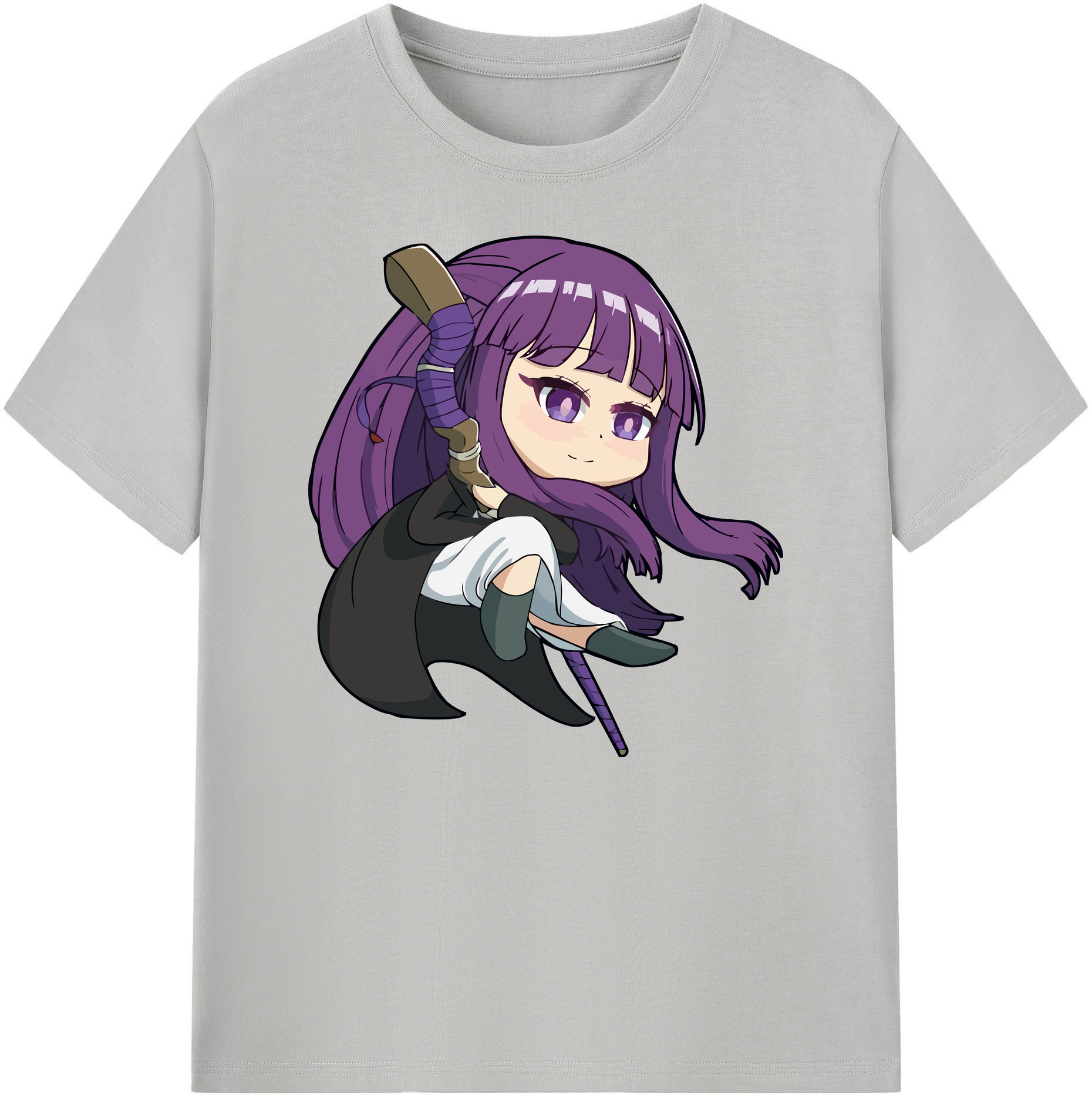 （画像用） 葬送のフリーレン Frieren 綿100％ メンズ半袖Tシャツ｜肌触りやわらか＆通気性