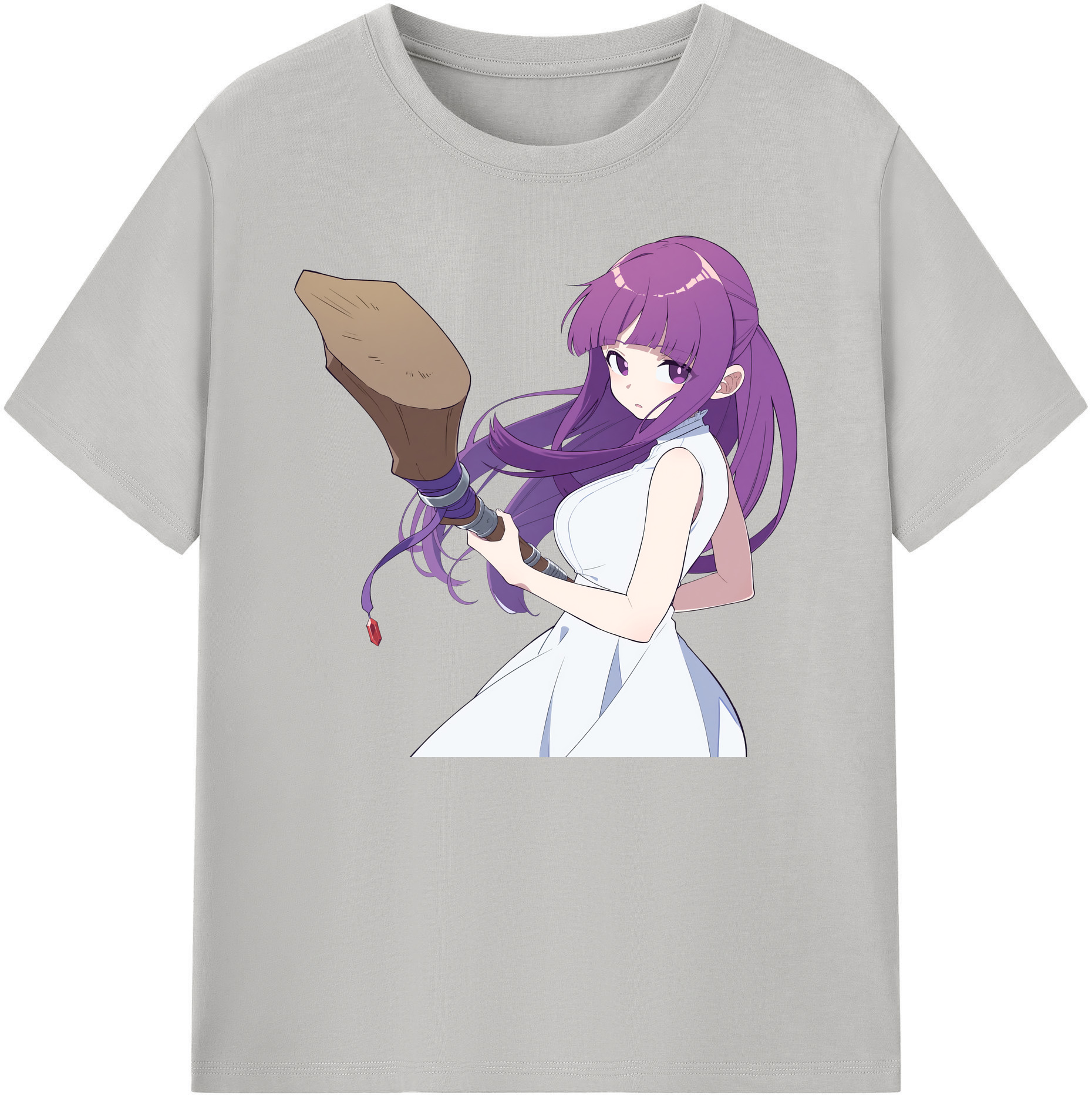 （画像用） 葬送のフリーレン Frieren 綿100％ メンズ半袖Tシャツ｜肌触りやわらか＆通気性