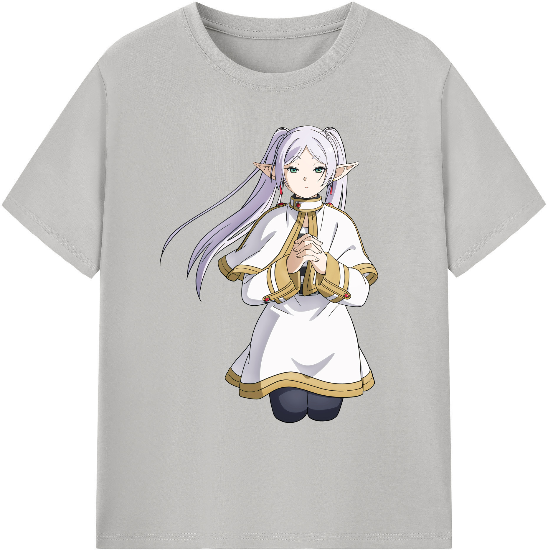 （画像用） 葬送のフリーレン Frieren 綿100％ メンズ半袖Tシャツ｜肌触りやわらか＆通気性