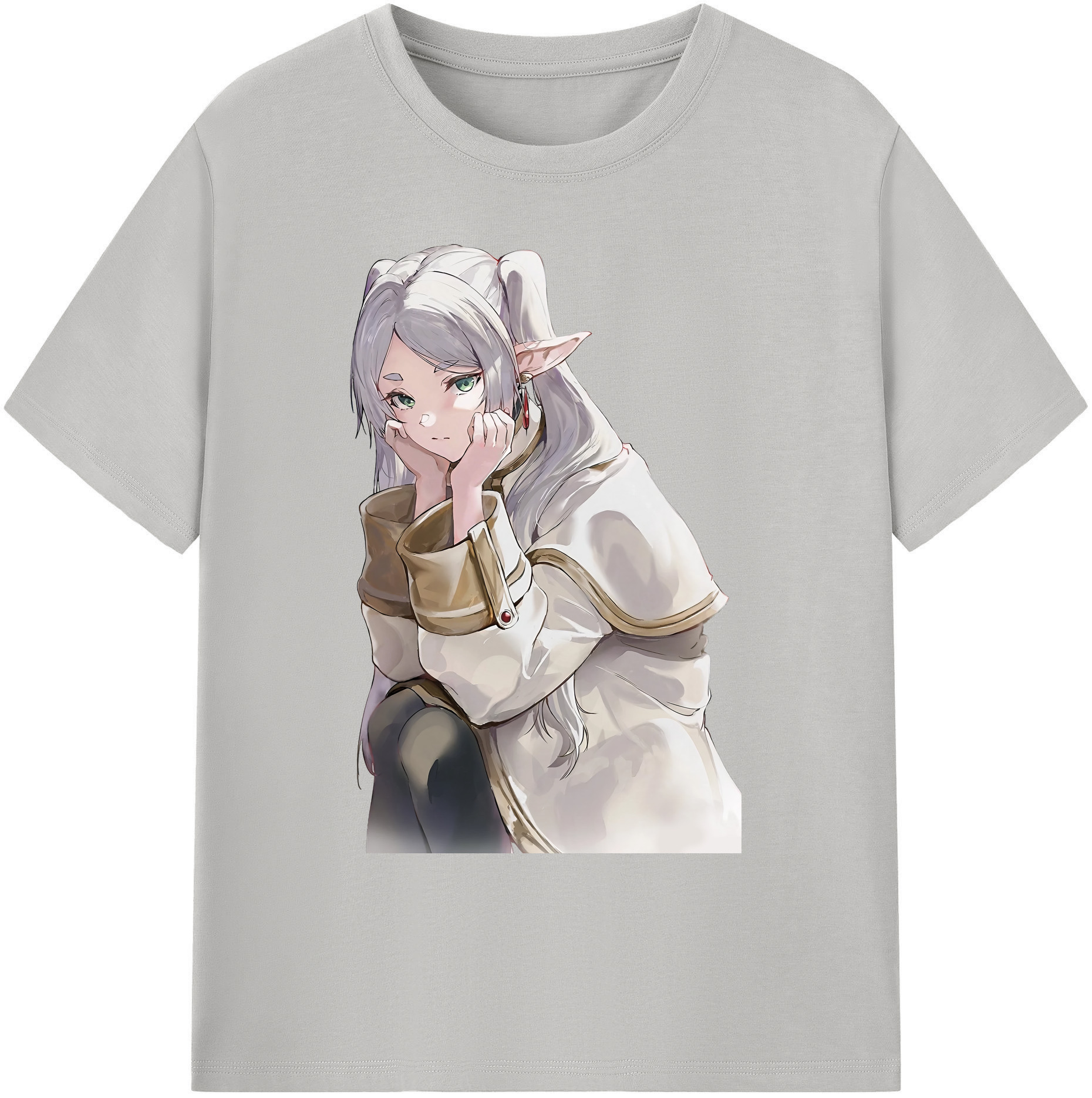 （画像用） 葬送のフリーレン Frieren 綿100％ メンズ半袖Tシャツ｜肌触りやわらか＆通気性
