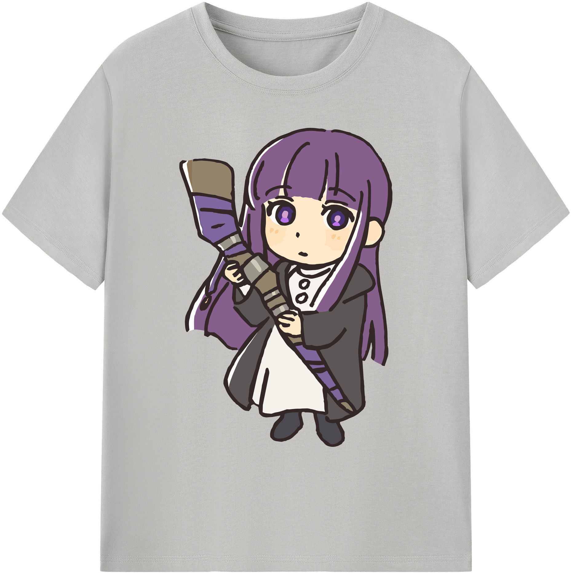 （画像用） 葬送のフリーレン Frieren 綿100％ メンズ半袖Tシャツ｜肌触りやわらか＆通気性