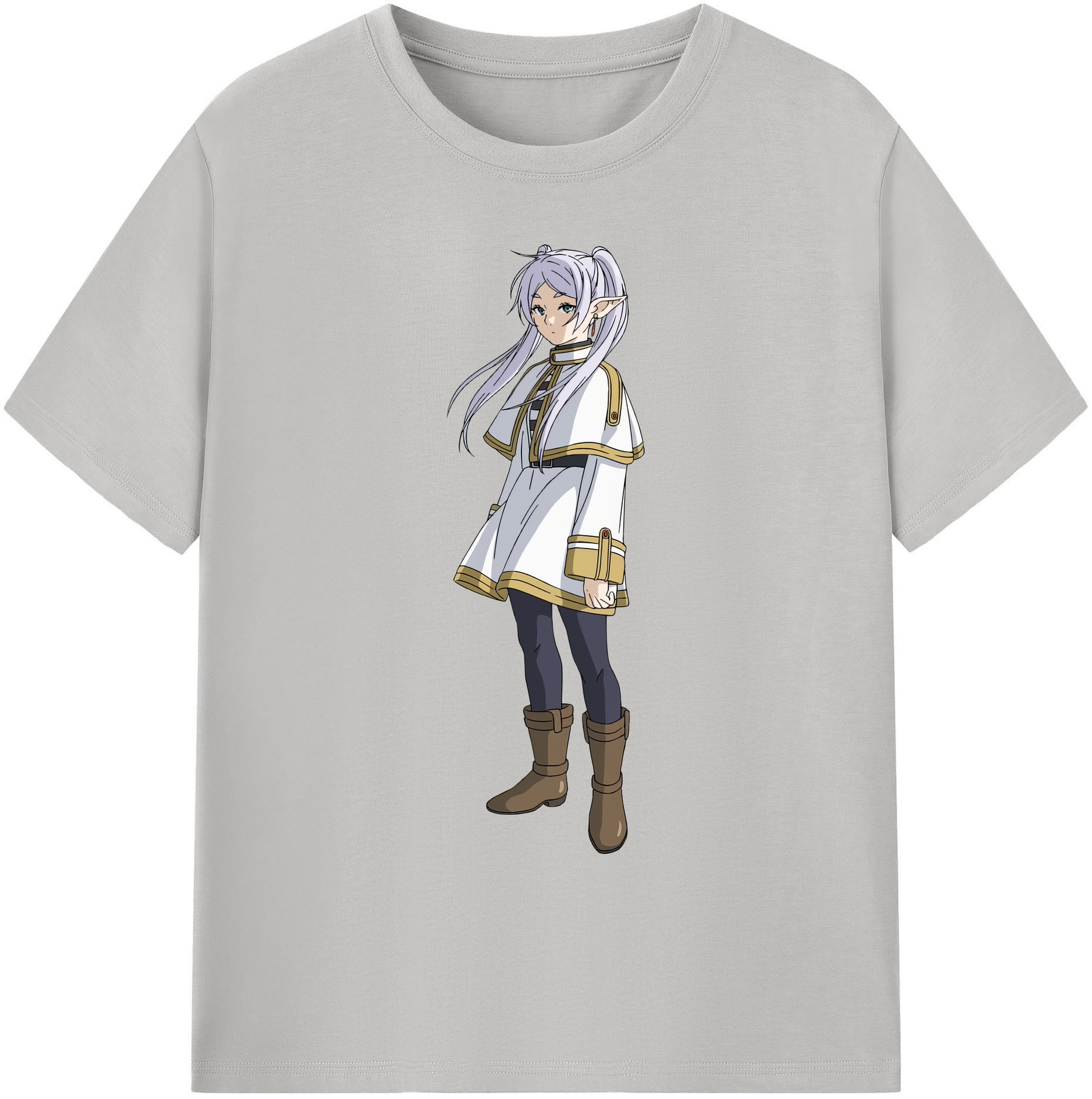 （画像用） 葬送のフリーレン Frieren 綿100％ メンズ半袖Tシャツ｜肌触りやわらか＆通気性