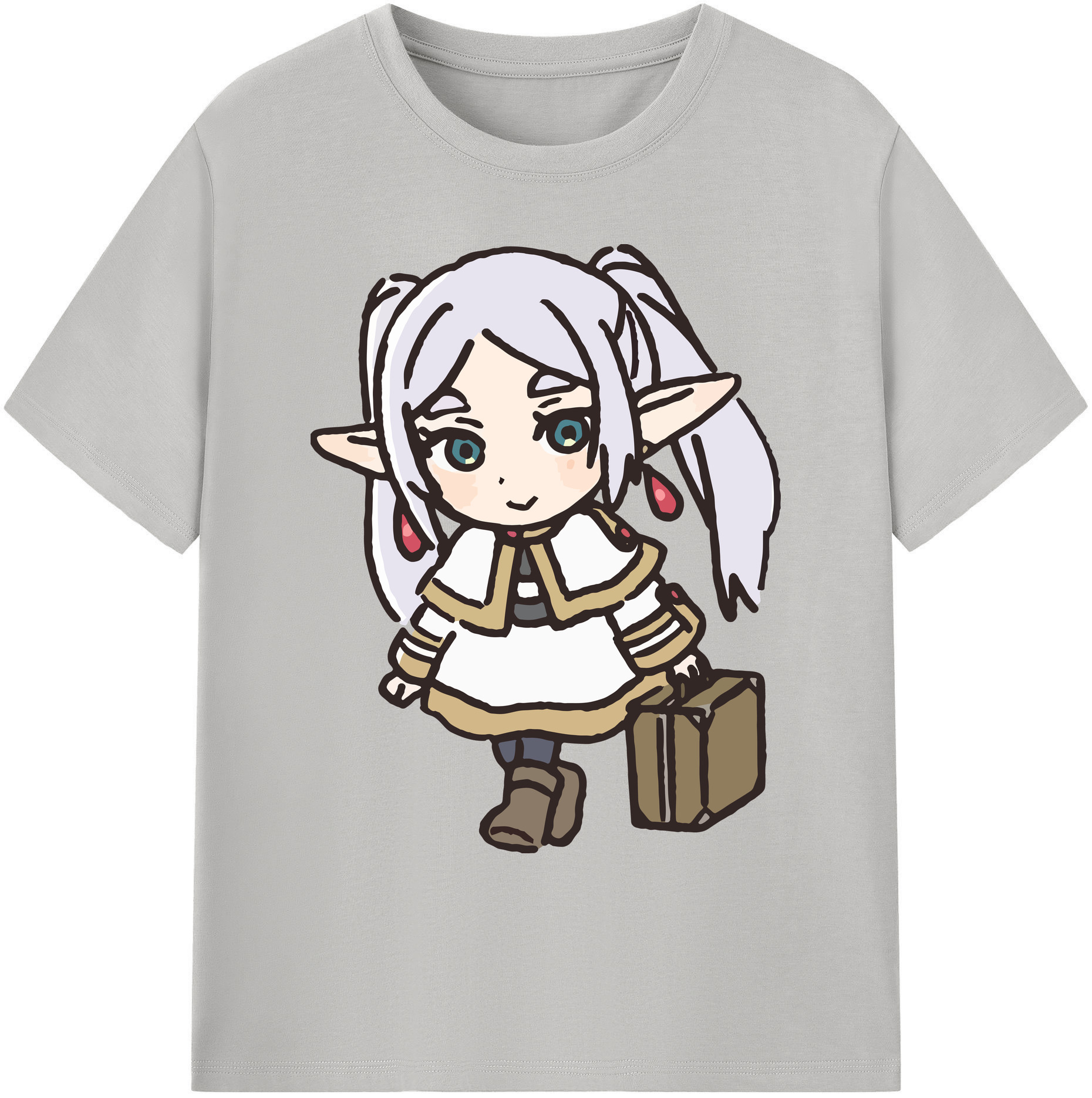 （画像用） 葬送のフリーレン Frieren 綿100％ メンズ半袖Tシャツ｜肌触りやわらか＆通気性