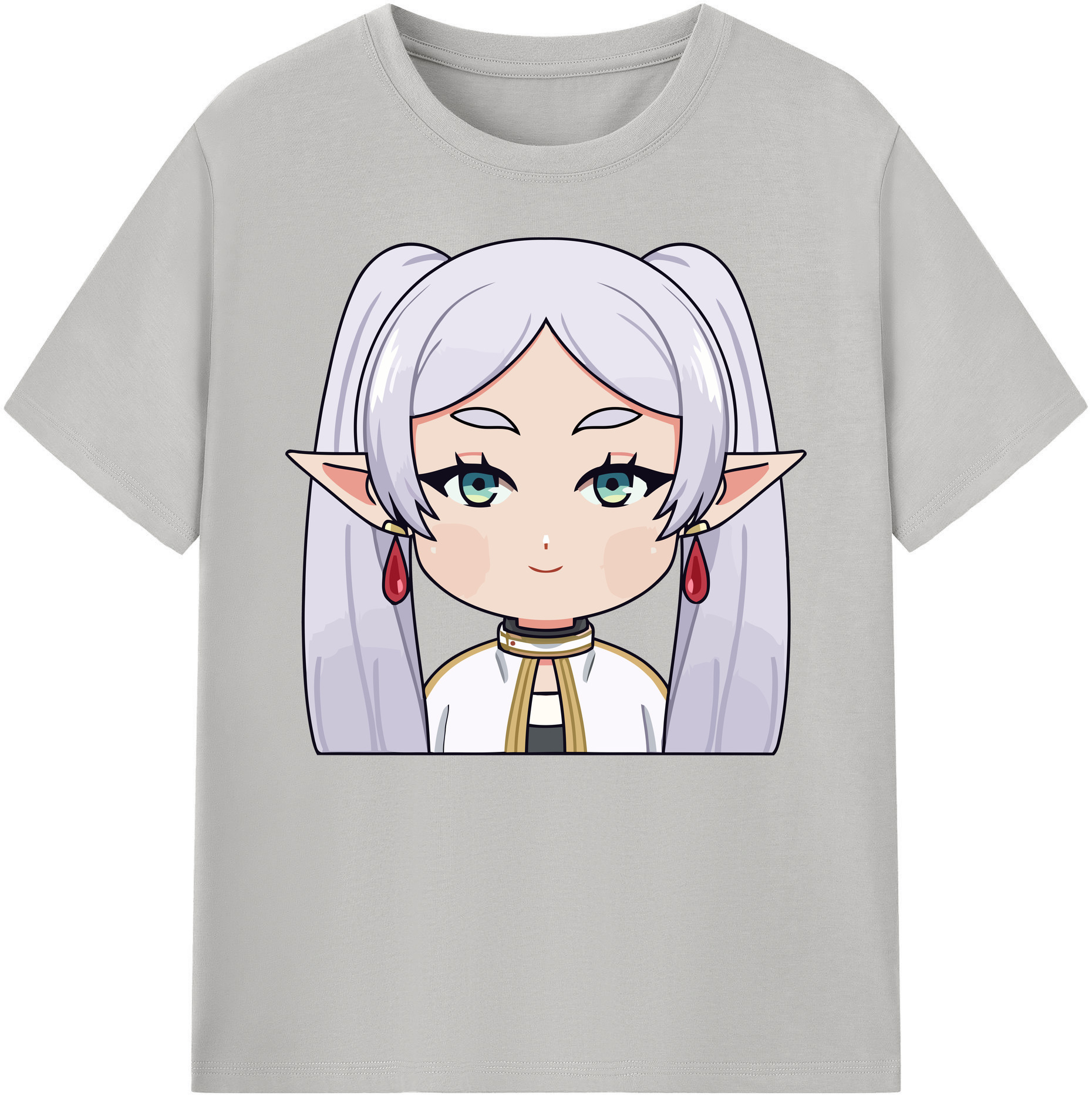 （画像用） 葬送のフリーレン Frieren 綿100％ メンズ半袖Tシャツ｜肌触りやわらか＆通気性