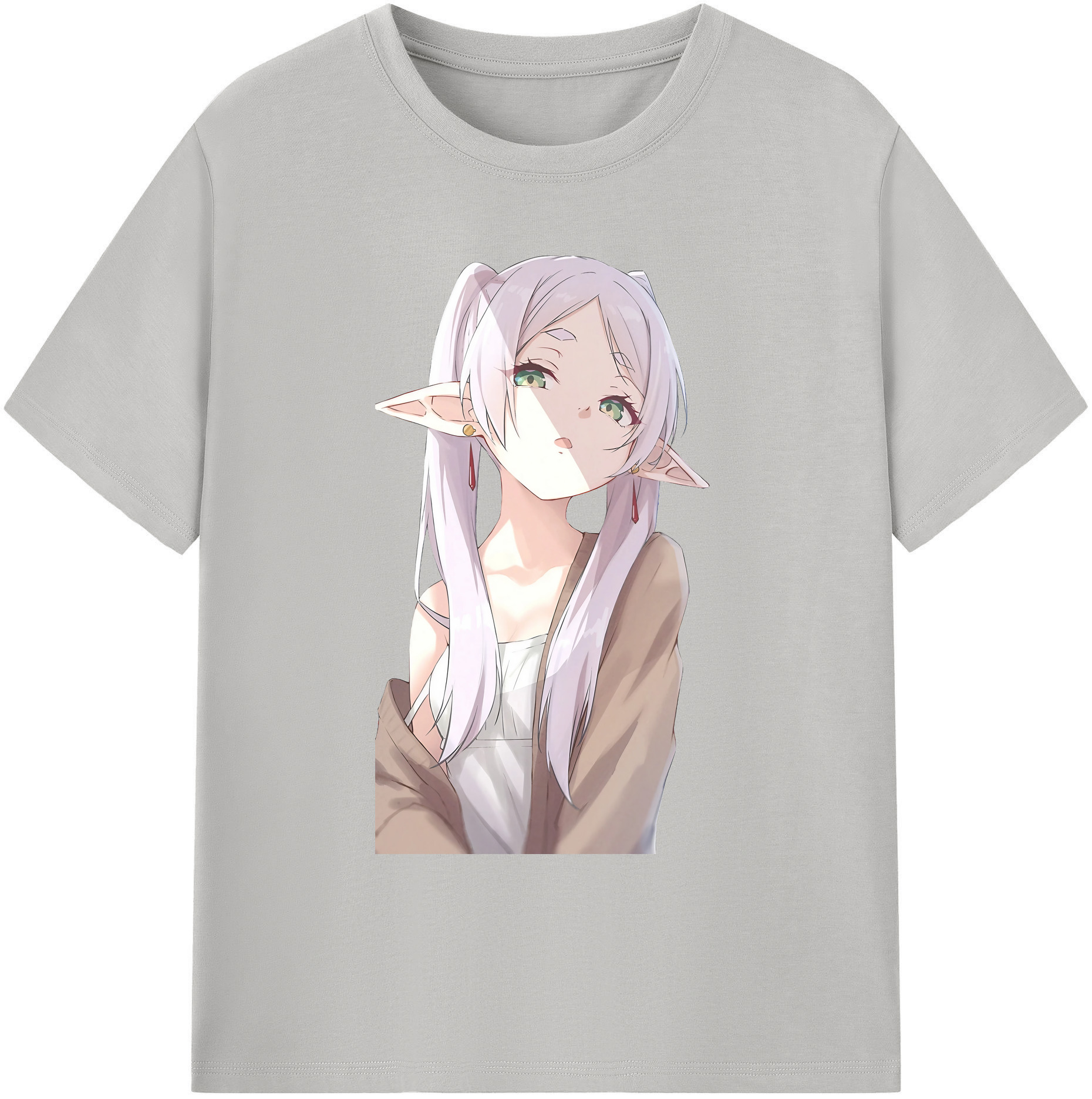（画像用） 葬送のフリーレン Frieren 綿100％ メンズ半袖Tシャツ｜肌触りやわらか＆通気性