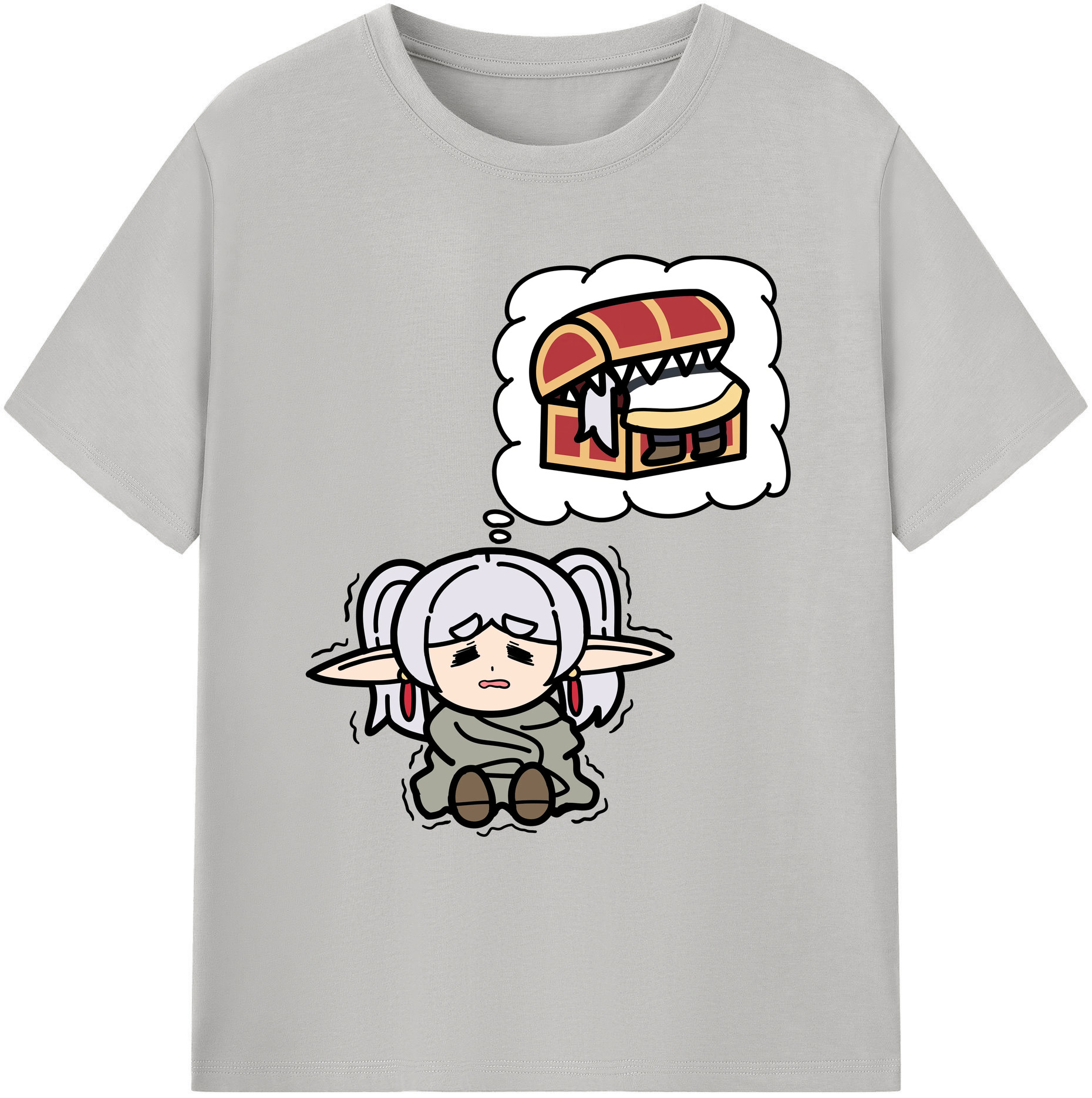 （画像用） 葬送のフリーレン Frieren 綿100％ メンズ半袖Tシャツ｜肌触りやわらか＆通気性