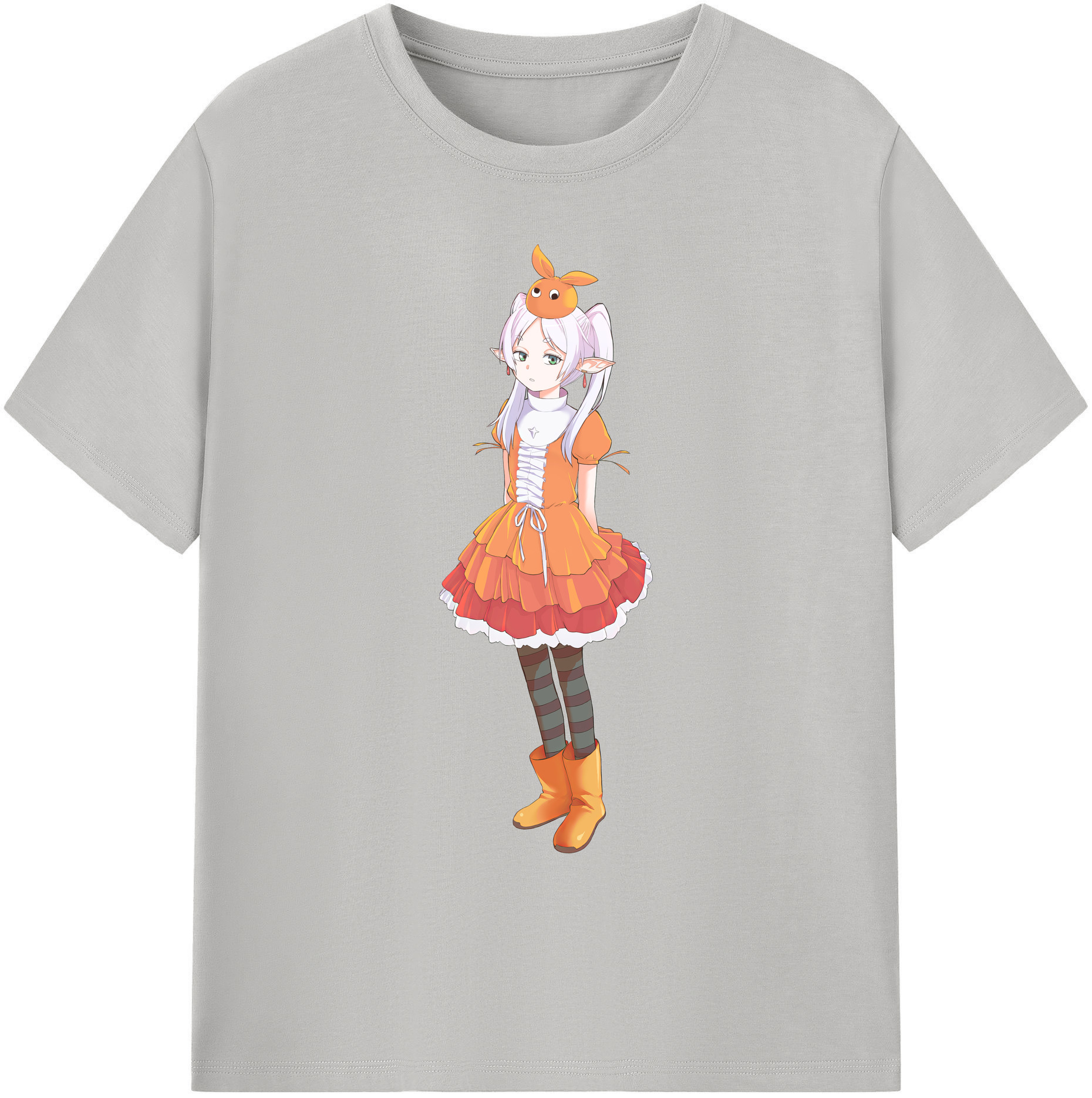 （画像用） 葬送のフリーレン Frieren 綿100％ メンズ半袖Tシャツ｜肌触りやわらか＆通気性