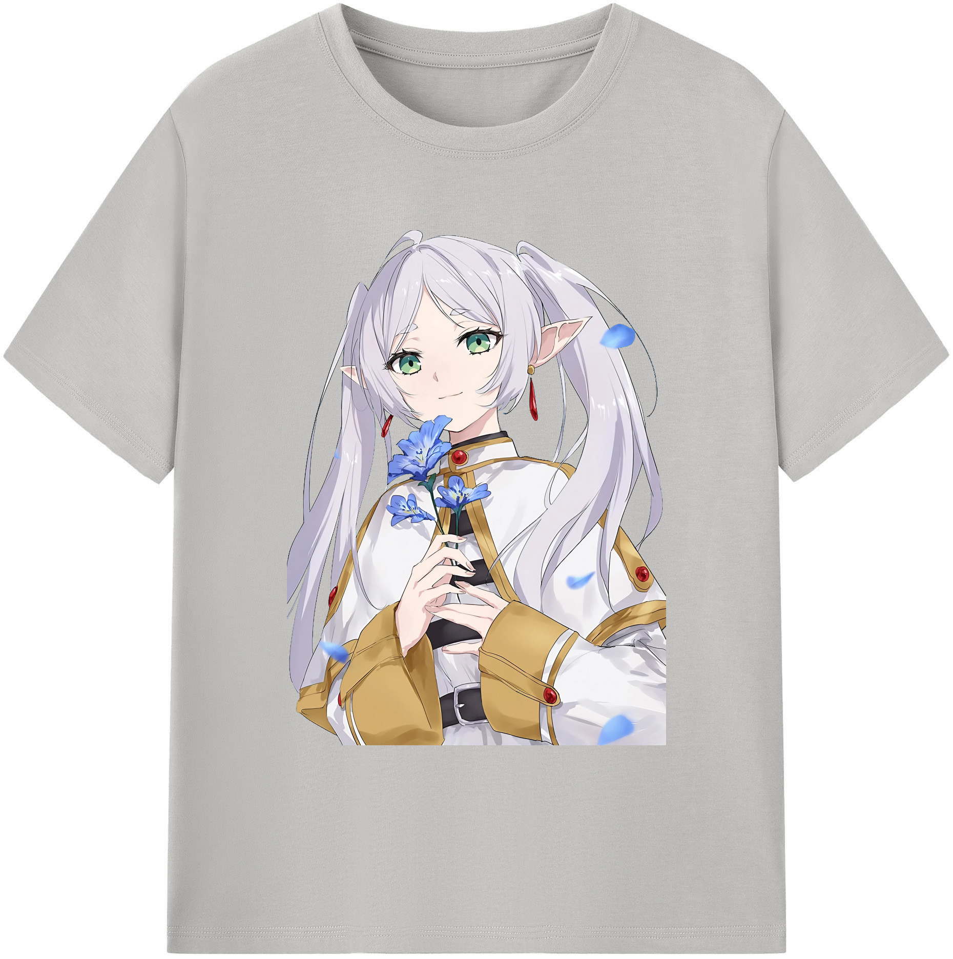 （画像用） 葬送のフリーレン Frieren 綿100％ メンズ半袖Tシャツ｜肌触りやわらか＆通気性