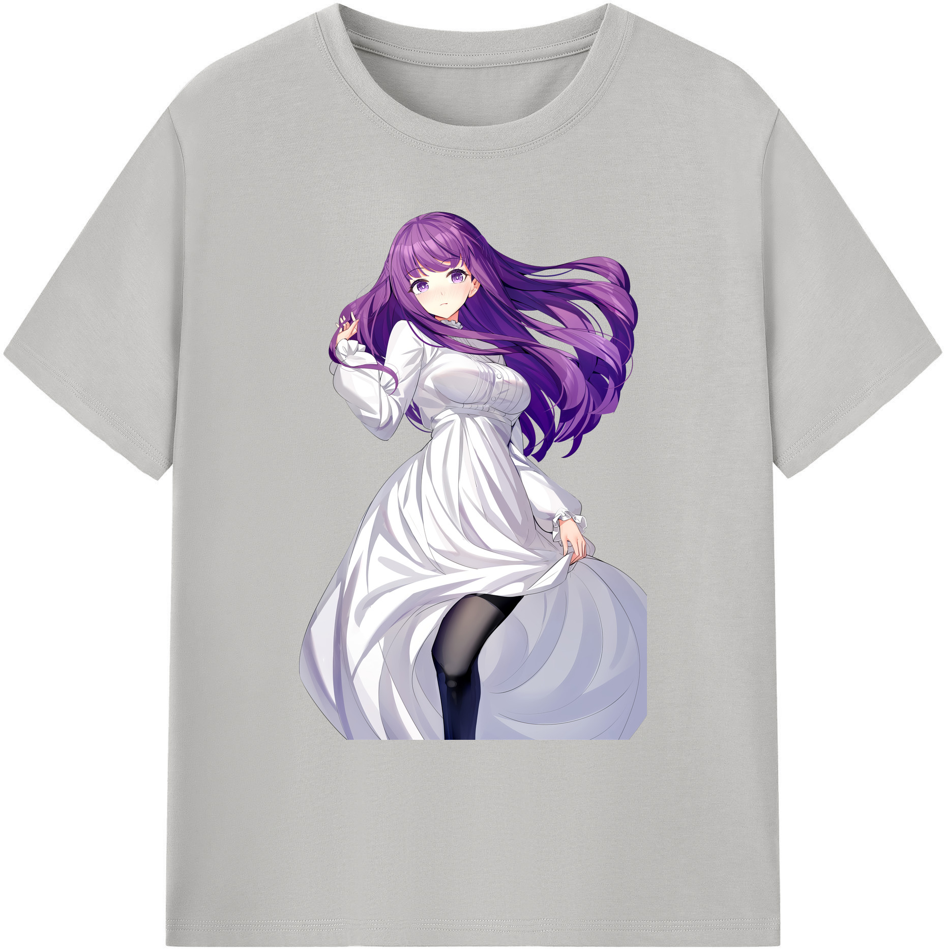 （画像用） 葬送のフリーレン Frieren 綿100％ メンズ半袖Tシャツ｜肌触りやわらか＆通気性