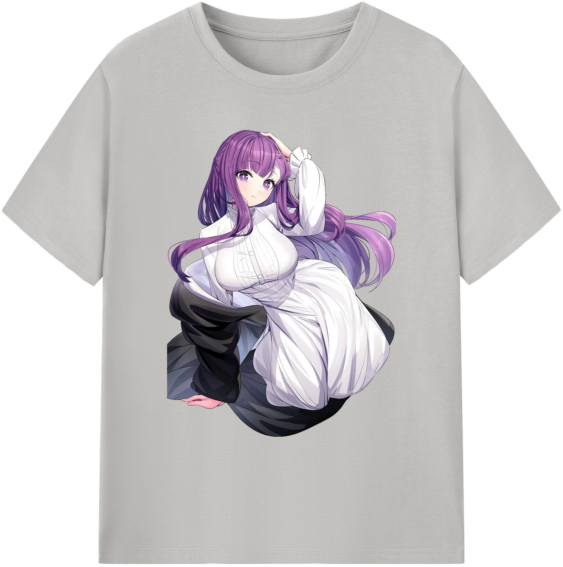 （画像用） 葬送のフリーレン Frieren 綿100％ メンズ半袖Tシャツ｜肌触りやわらか＆通気性