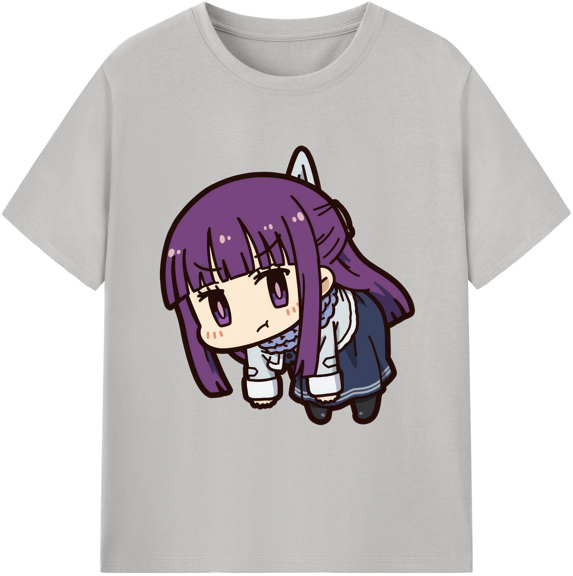 （画像用） 葬送のフリーレン Frieren 綿100％ メンズ半袖Tシャツ｜肌触りやわらか＆通気性