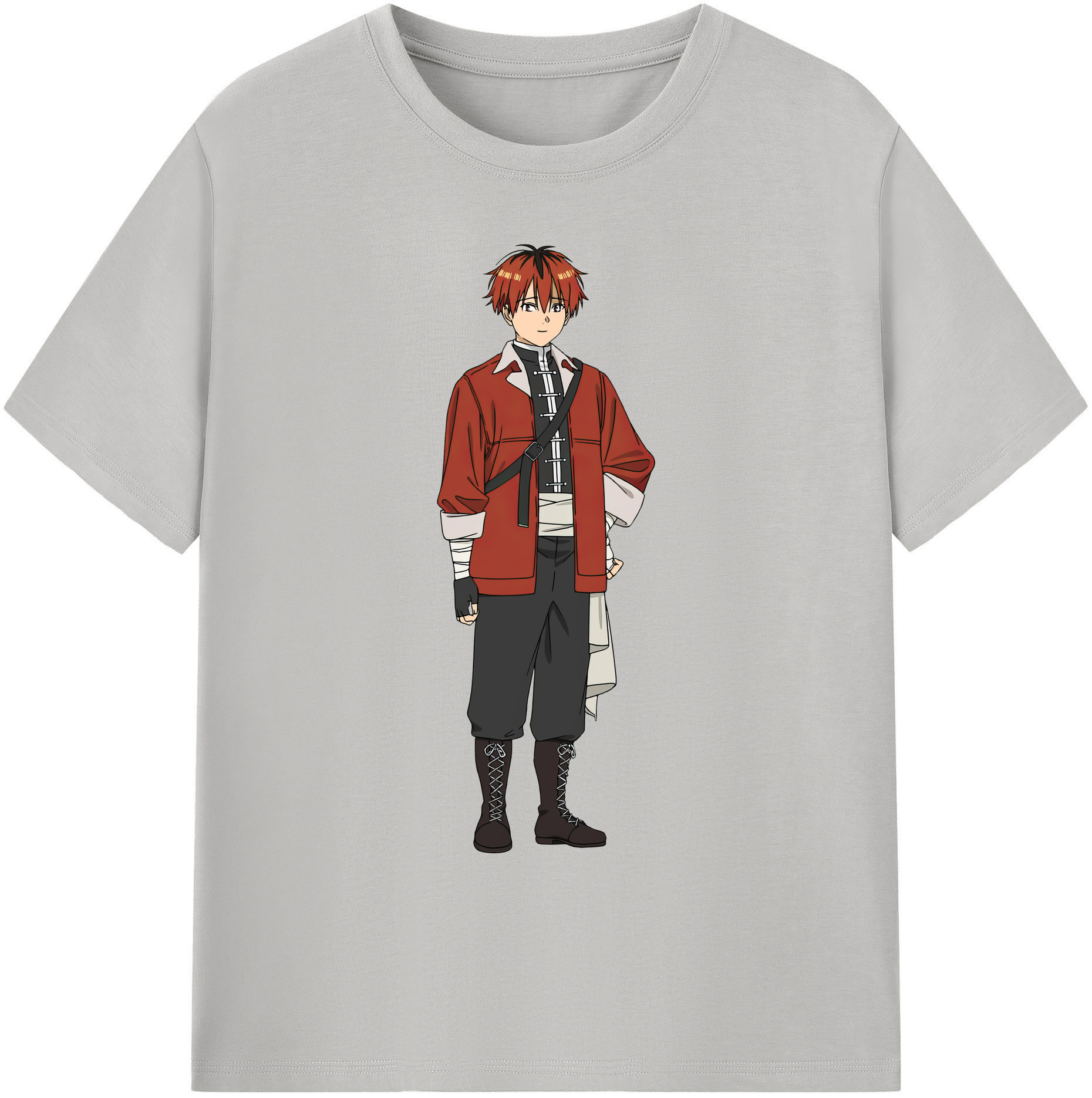 （画像用） 葬送のフリーレン Frieren 綿100％ メンズ半袖Tシャツ｜肌触りやわらか＆通気性