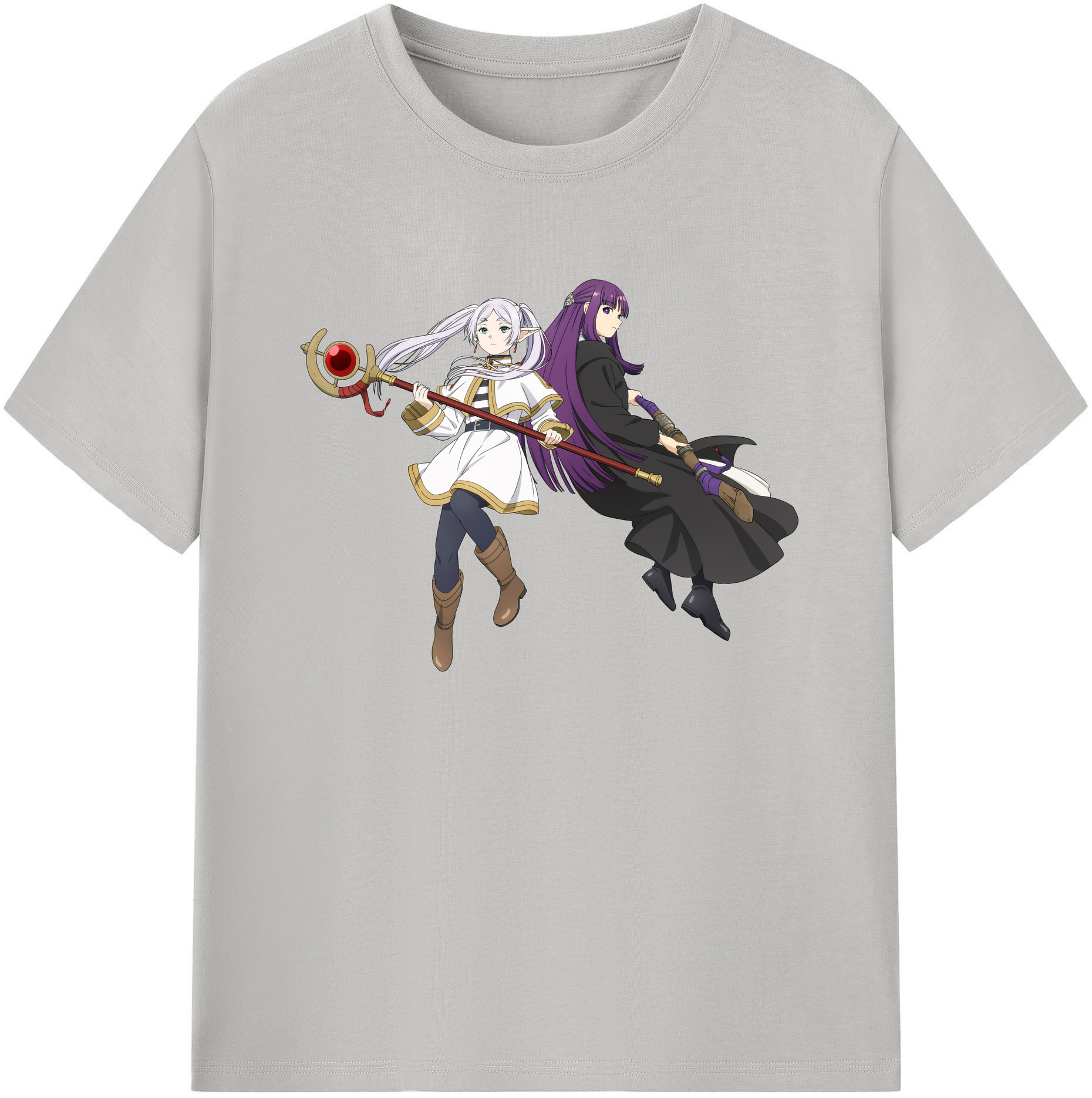 （画像用） 葬送のフリーレン Frieren 綿100％ メンズ半袖Tシャツ｜肌触りやわらか＆通気性