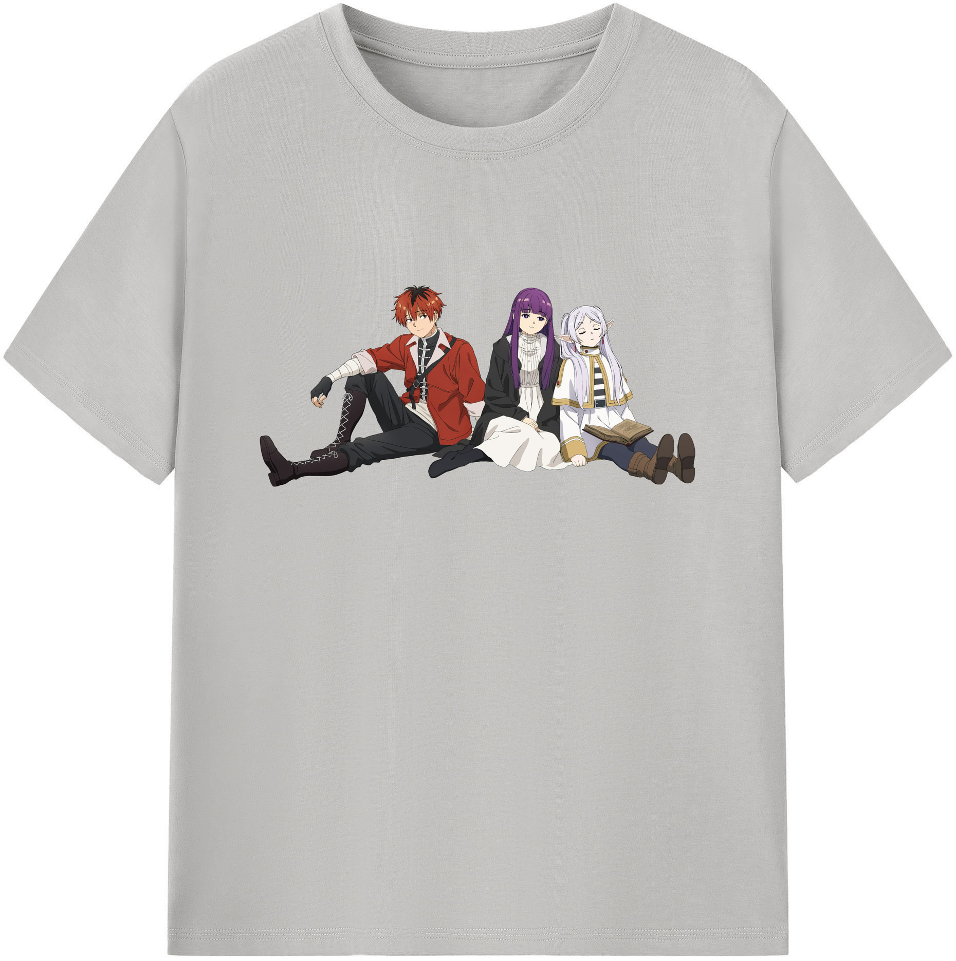 （画像用） 葬送のフリーレン Frieren 綿100％ メンズ半袖Tシャツ｜肌触りやわらか＆通気性