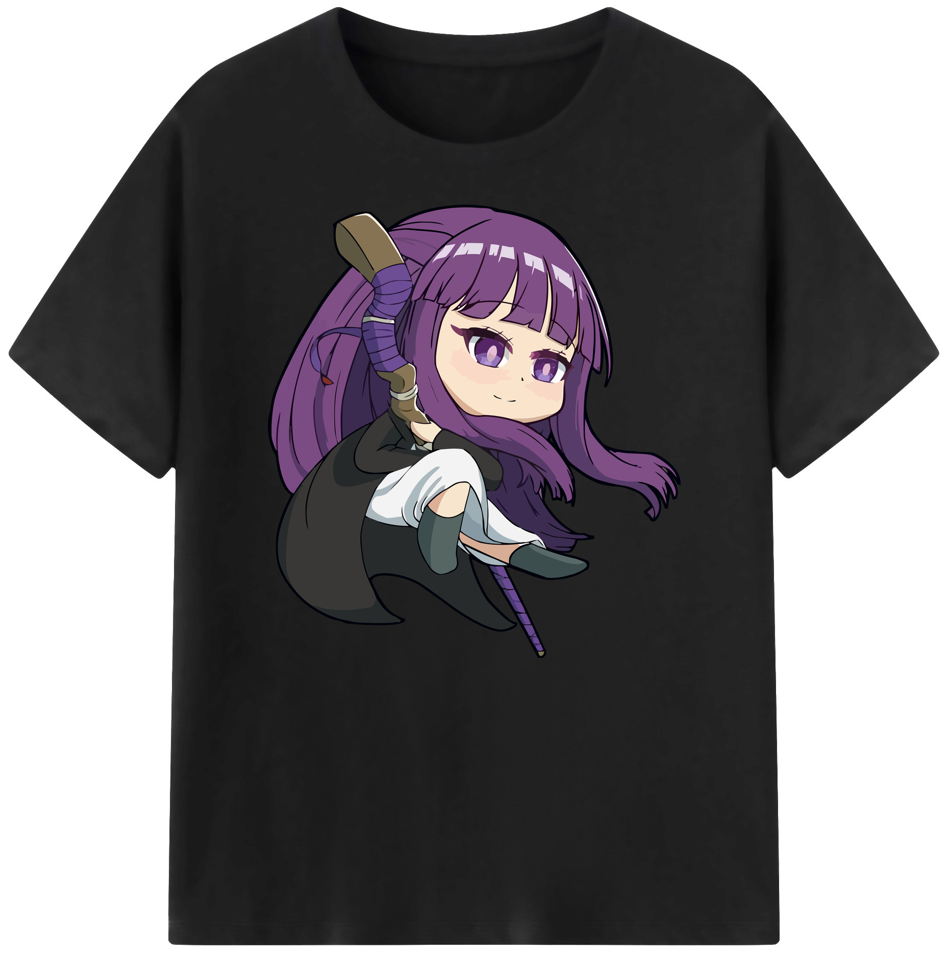 （画像用） 葬送のフリーレン Frieren 綿100％ メンズ半袖Tシャツ｜肌触りやわらか＆通気性