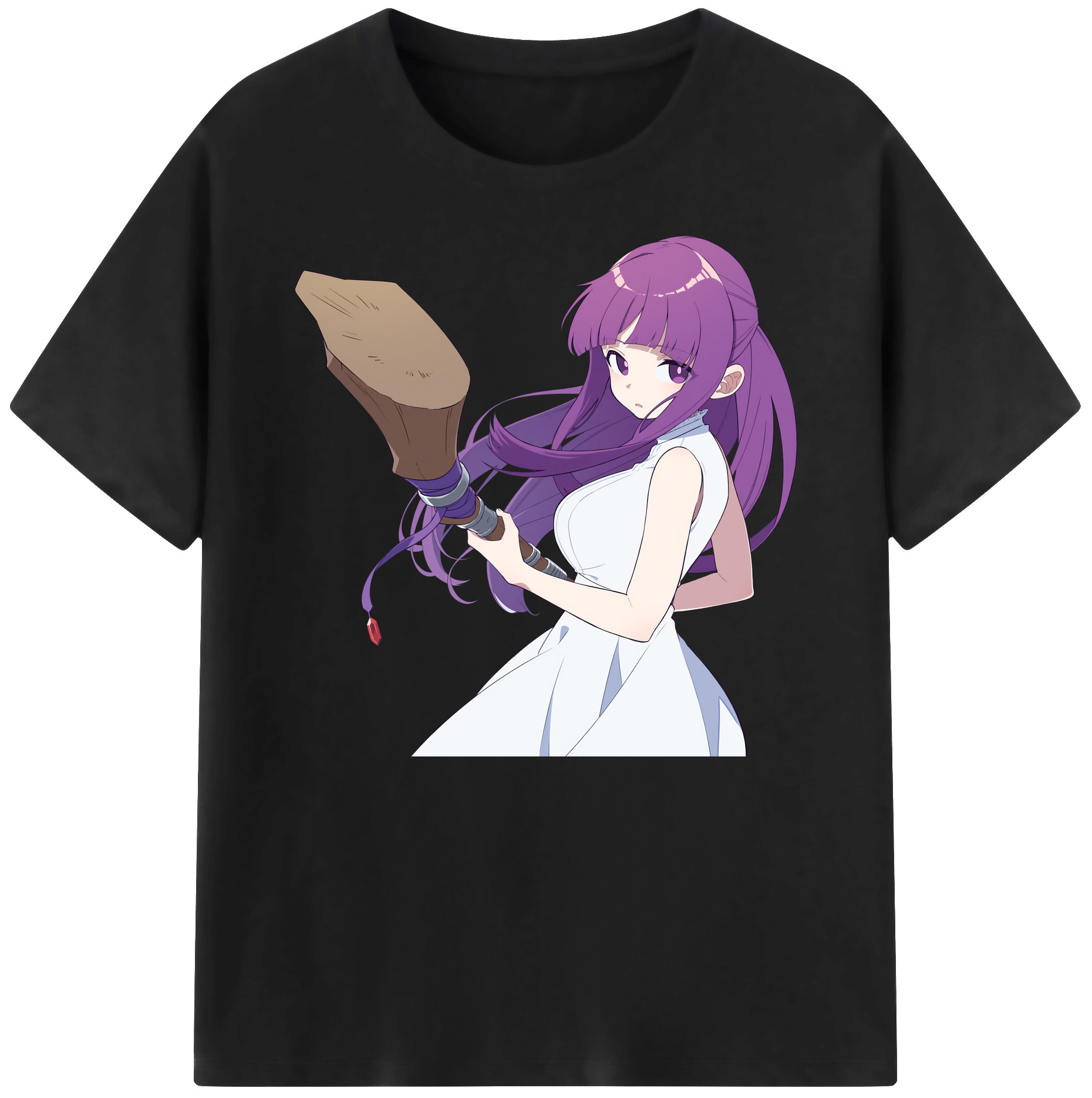 （画像用） 葬送のフリーレン Frieren 綿100％ メンズ半袖Tシャツ｜肌触りやわらか＆通気性