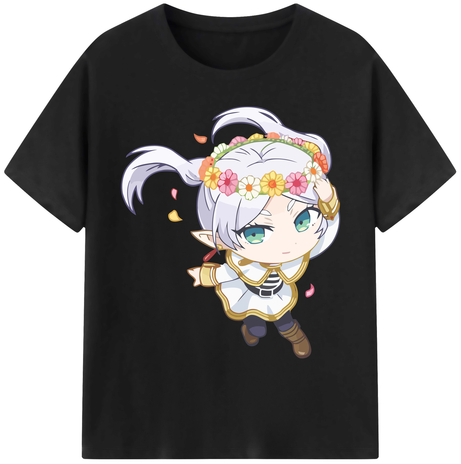 （画像用） 葬送のフリーレン Frieren 綿100％ メンズ半袖Tシャツ｜肌触りやわらか＆通気性