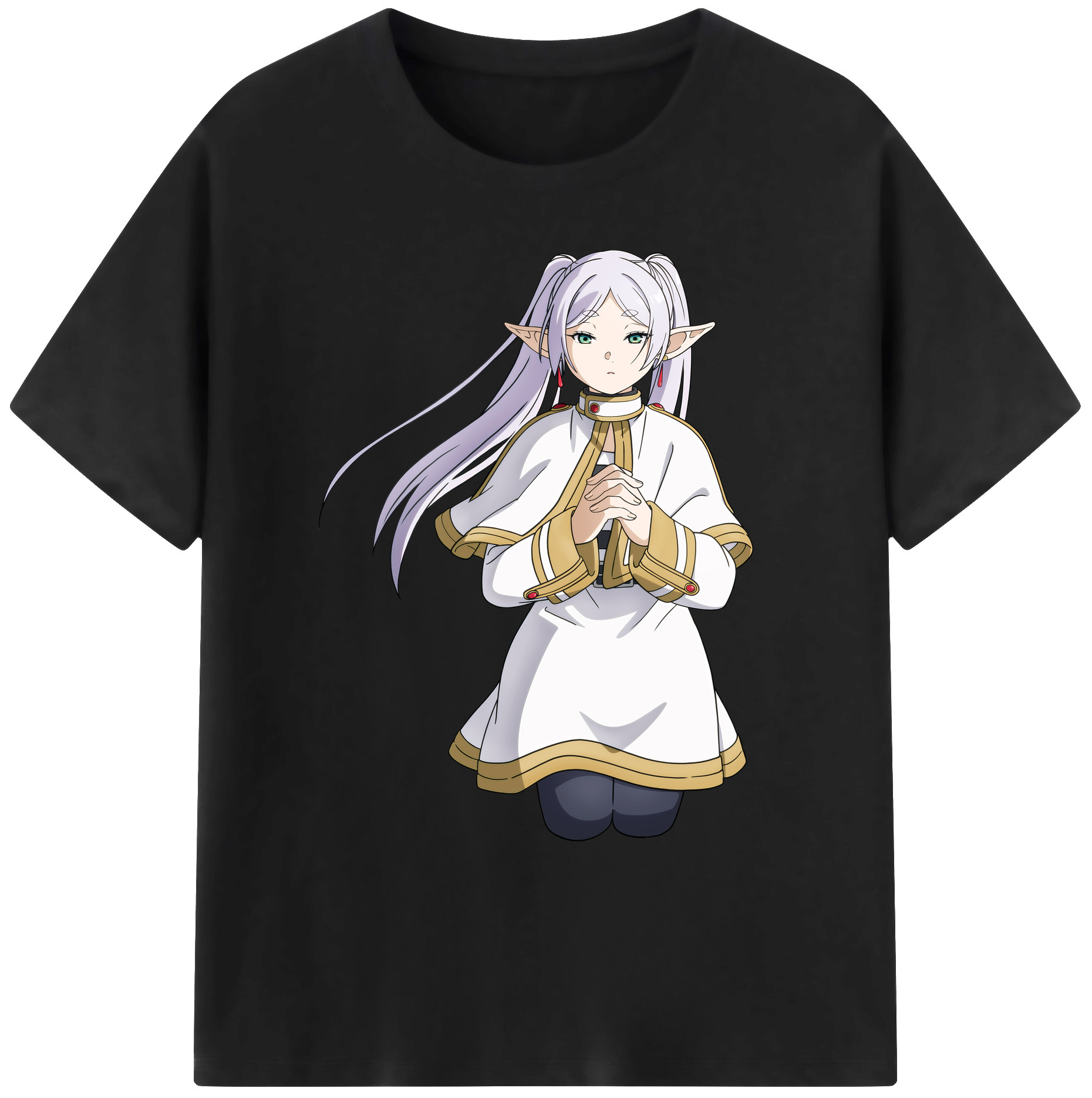 （画像用） 葬送のフリーレン Frieren 綿100％ メンズ半袖Tシャツ｜肌触りやわらか＆通気性