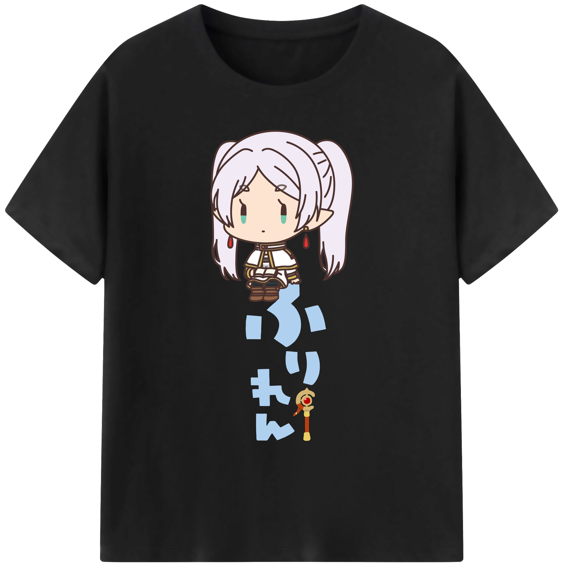（画像用） 葬送のフリーレン Frieren 綿100％ メンズ半袖Tシャツ｜肌触りやわらか＆通気性