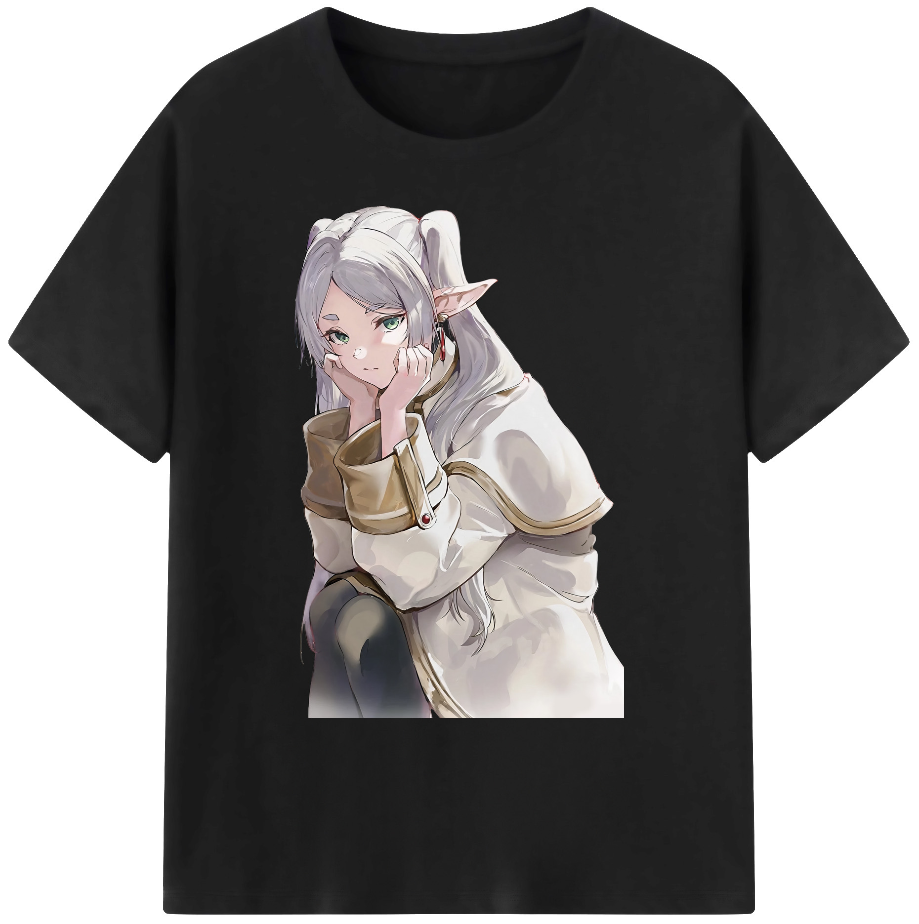 （画像用） 葬送のフリーレン Frieren 綿100％ メンズ半袖Tシャツ｜肌触りやわらか＆通気性